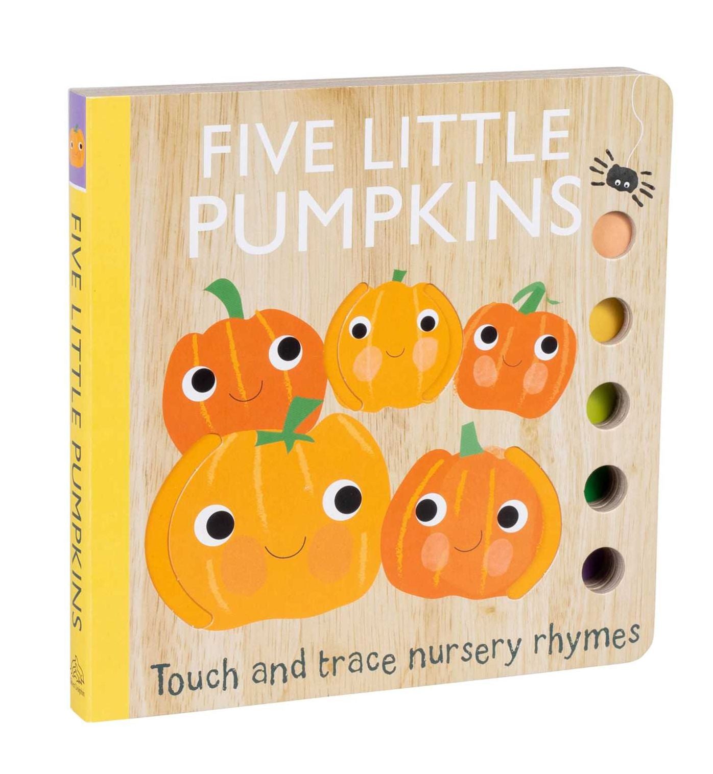 Touch and Trace Nursery Rhymes: Five Little Pumpkins (Board Book for Babies and Toddlers 0-2 years old)