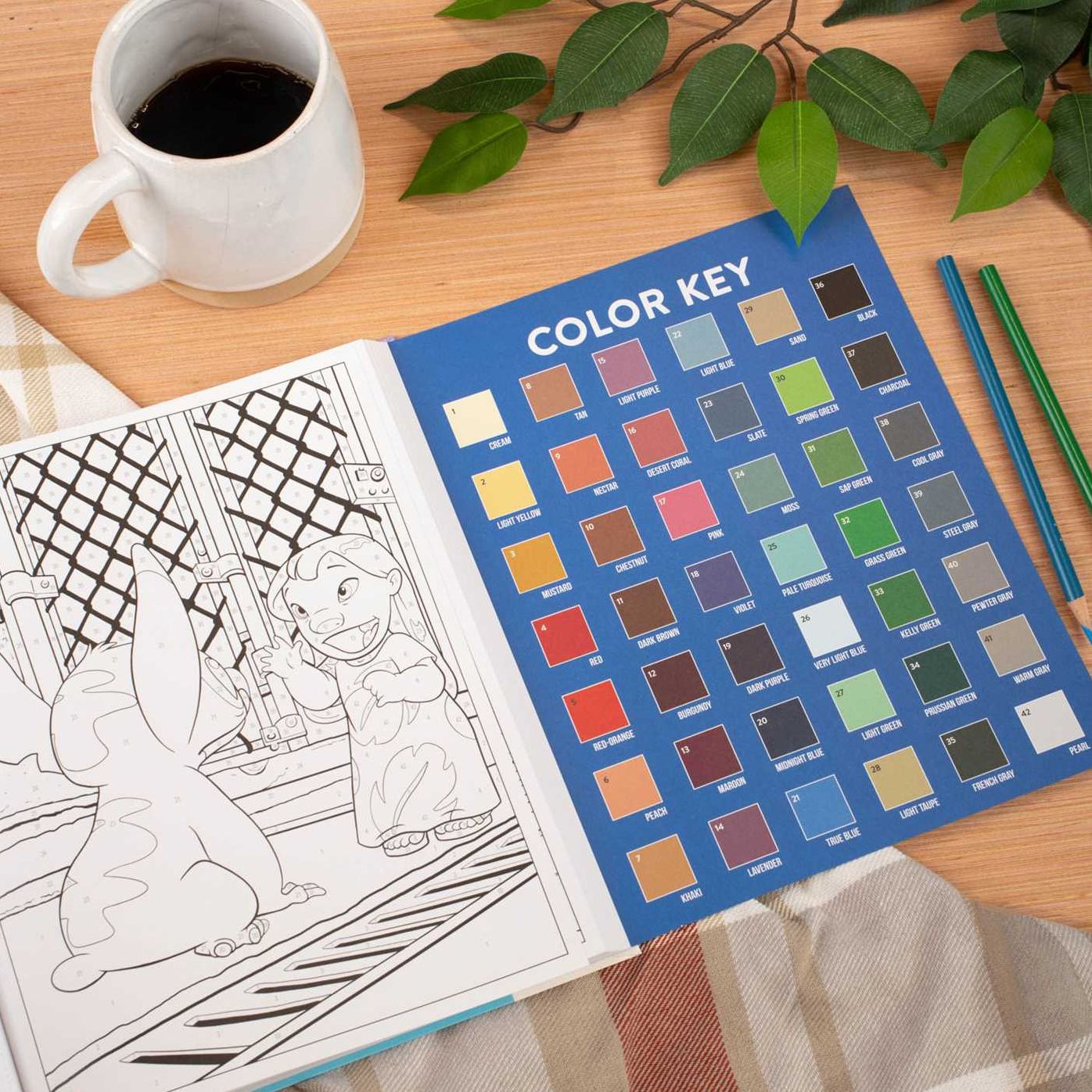 Disney Stitch Color-By-Number - Coloring Book for Teens and Adults, Officially Licensed