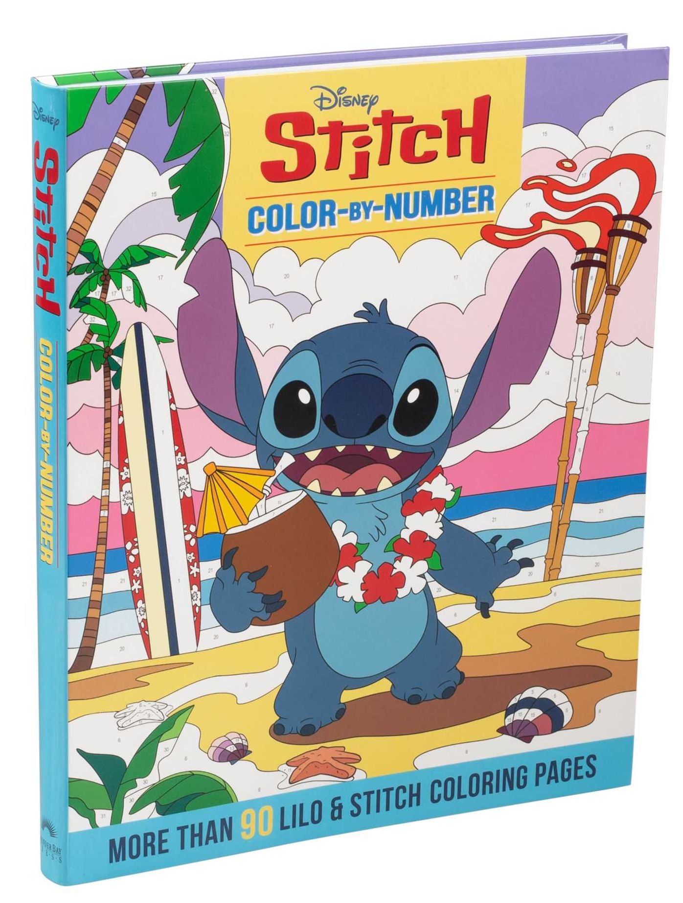 Disney Stitch Color-By-Number - Coloring Book for Teens and Adults, Officially Licensed
