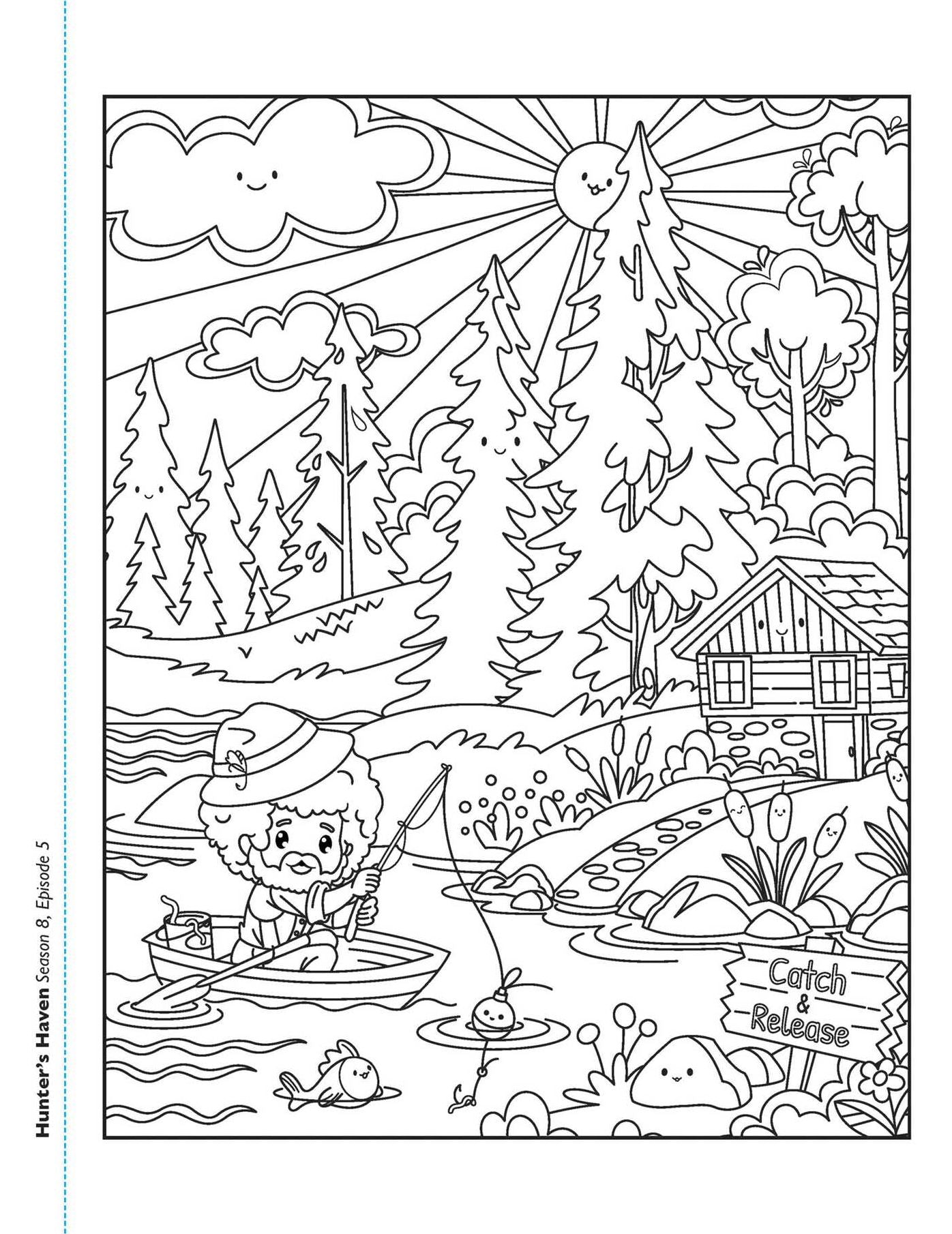Bob Ross Kawaii Coloring