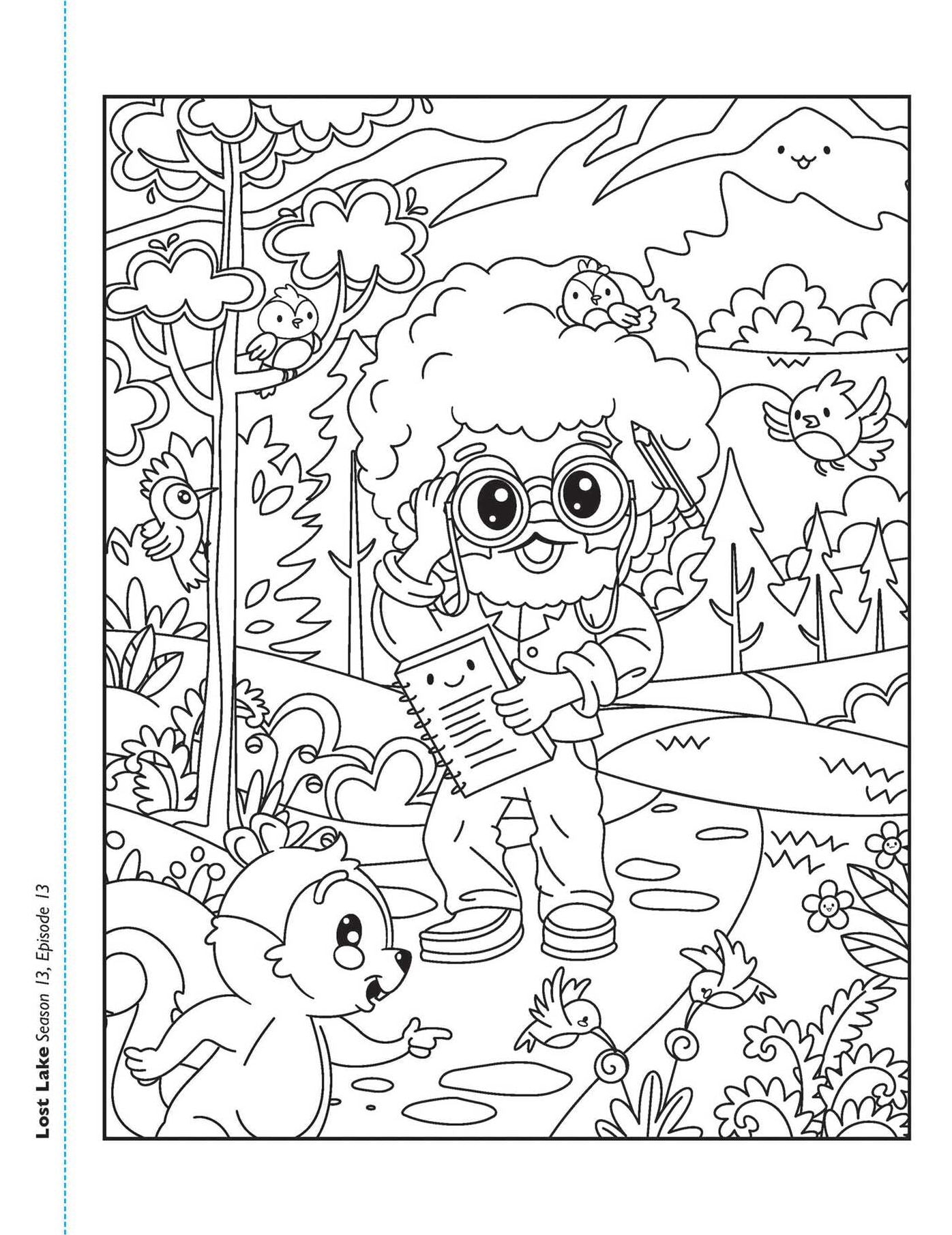 Bob Ross Kawaii Coloring