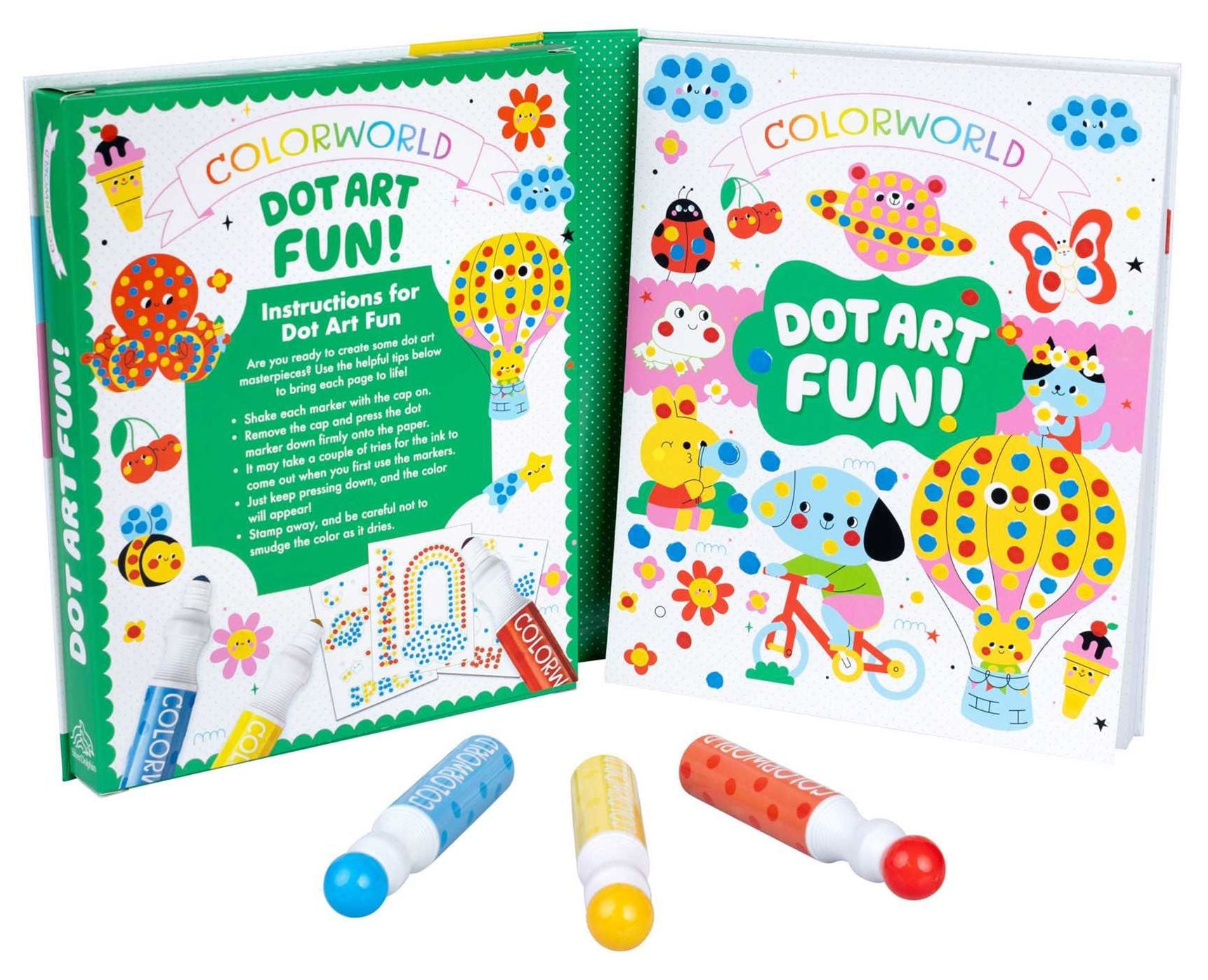 ColorWorld: Dot Art Fun!: Plus 35+ Stickers and Over 30 Pages to Color!