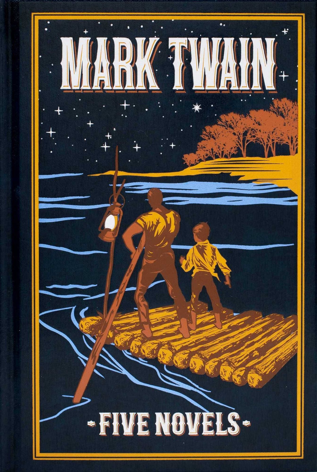 Mark Twain (Deluxe Leatherbound Edition): Five Novels
