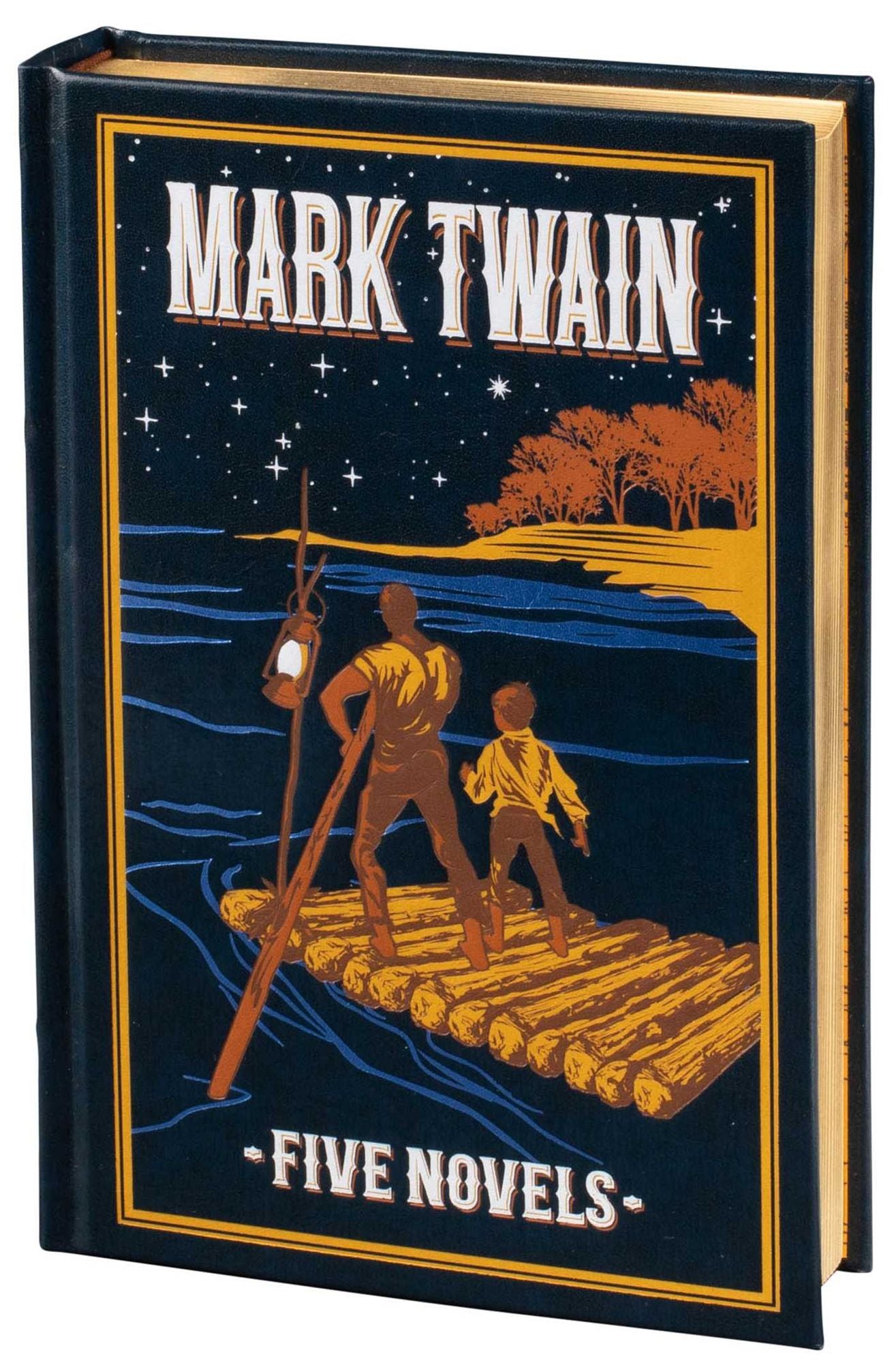 Mark Twain (Deluxe Leatherbound Edition): Five Novels