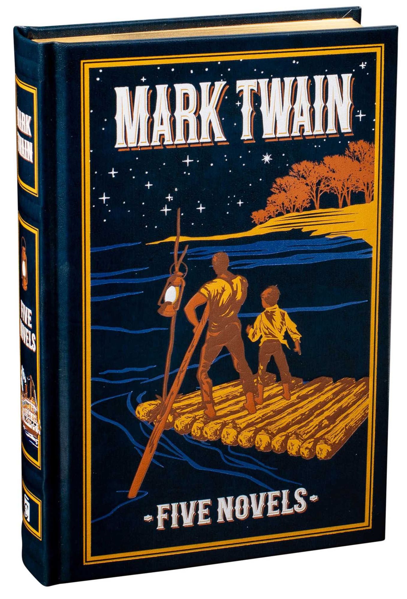 Mark Twain (Deluxe Leatherbound Edition): Five Novels