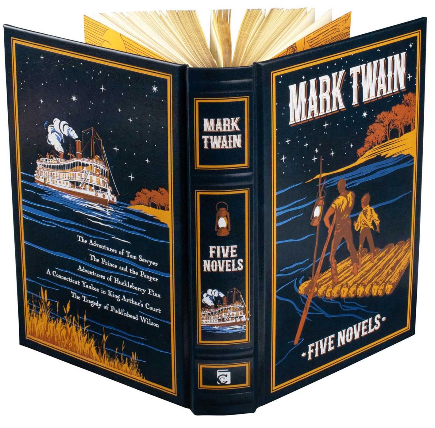 Mark Twain (Deluxe Leatherbound Edition): Five Novels
