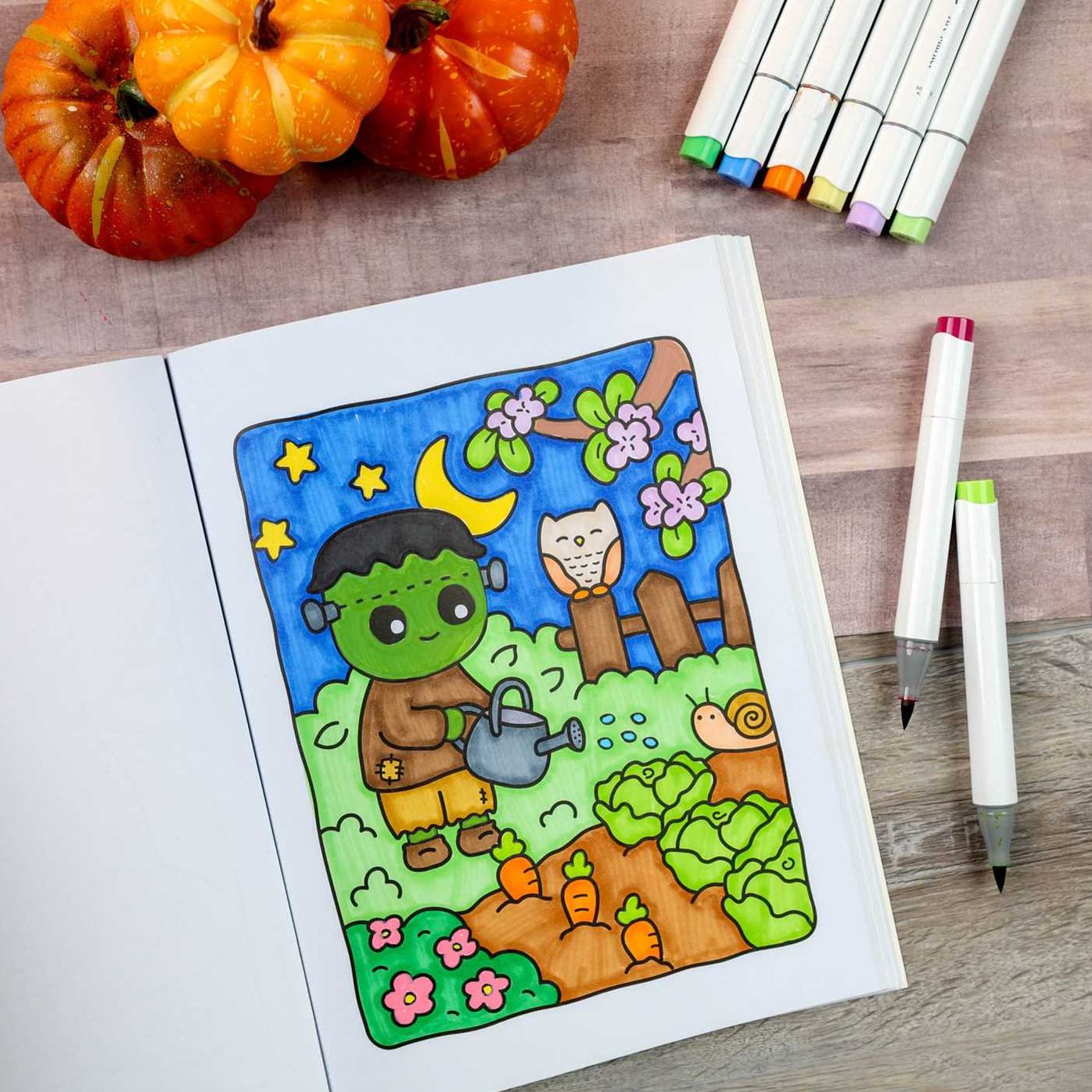 Cozy Nightmare Glow-in-the-Dark Coloring