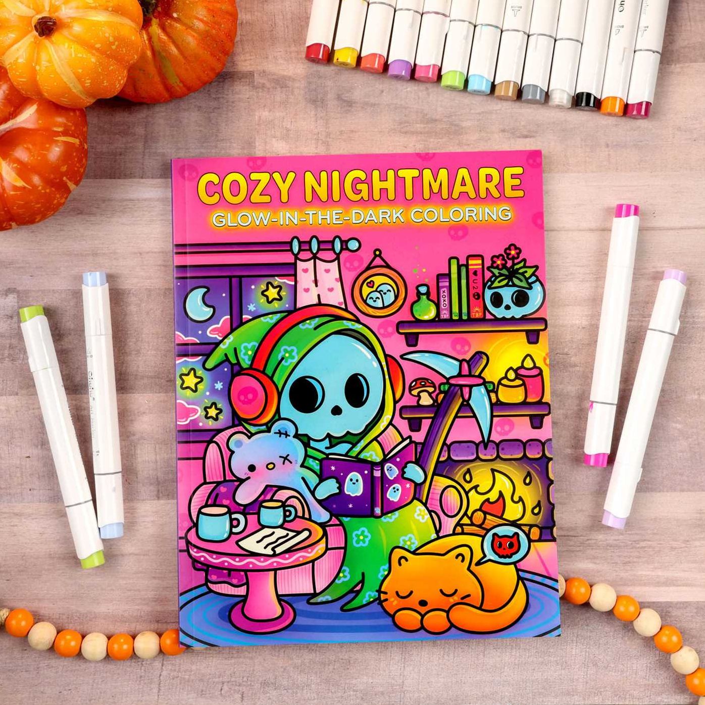 Cozy Nightmare Glow-in-the-Dark Coloring
