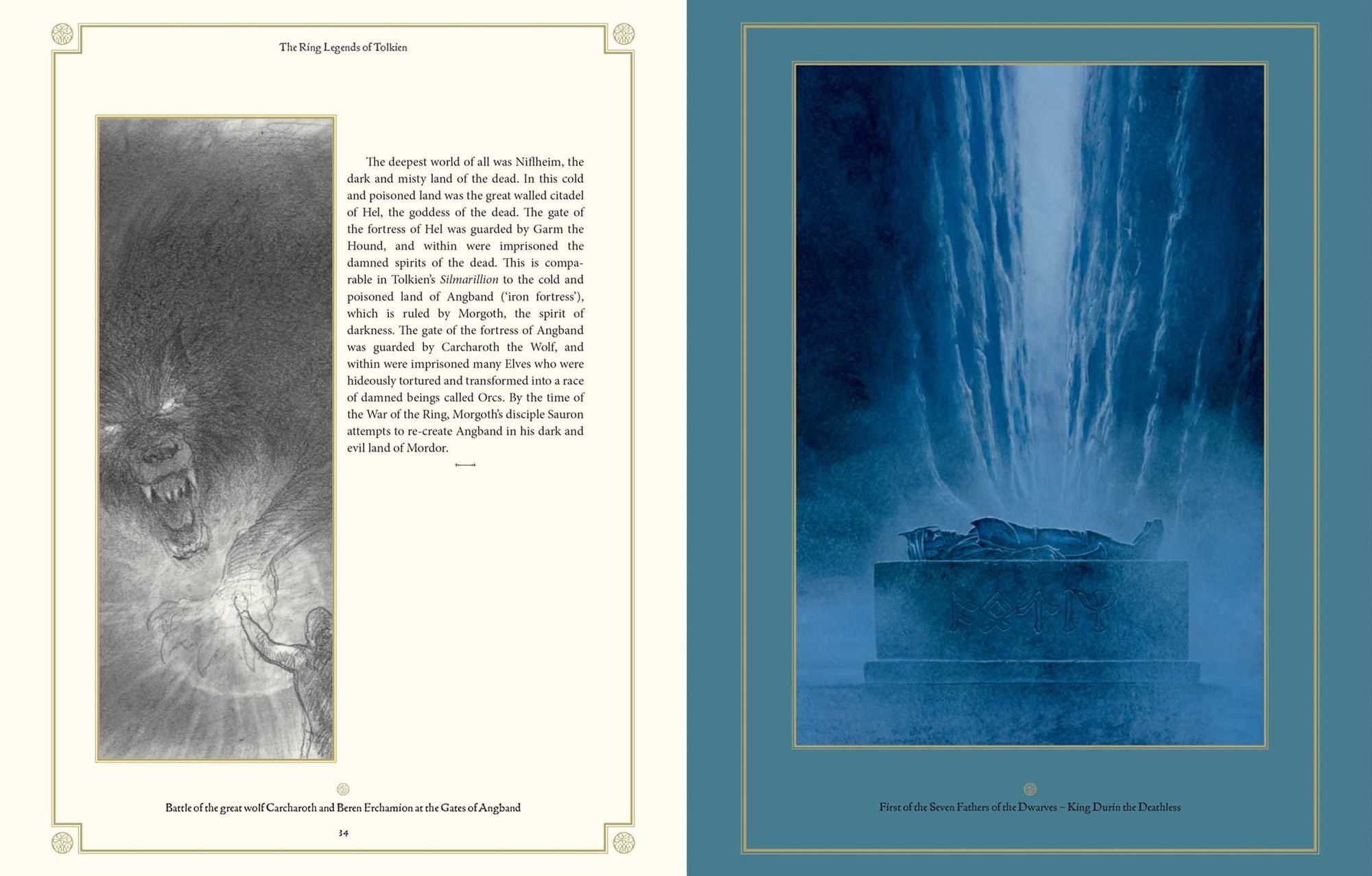 Ring Legends of Tolkien Deluxe Edition - Tolkien Reference Book for All Ages, Illustrated Lord of the Rings Guide