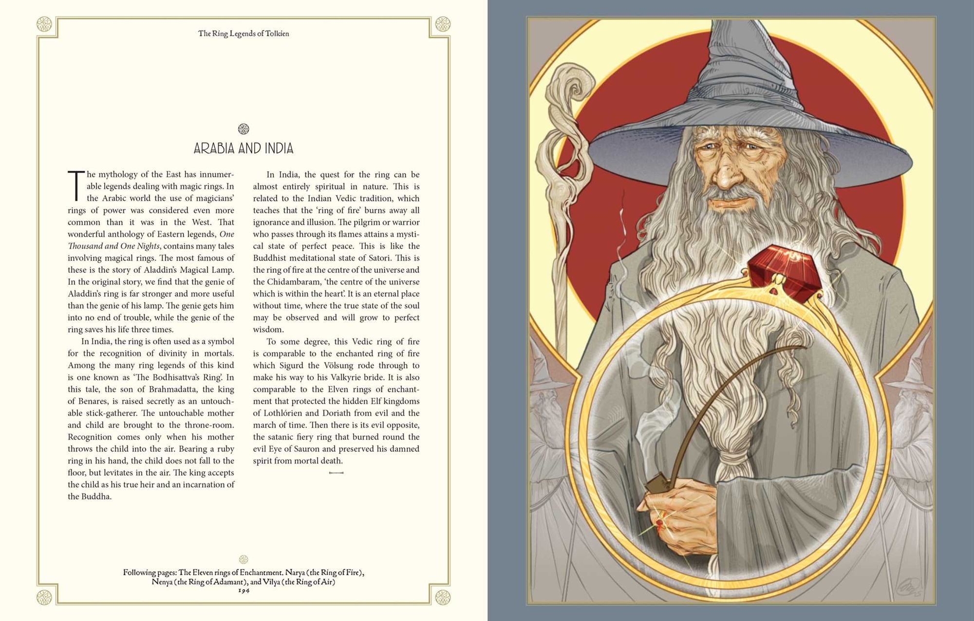 Ring Legends of Tolkien Deluxe Edition - Tolkien Reference Book for All Ages, Illustrated Lord of the Rings Guide