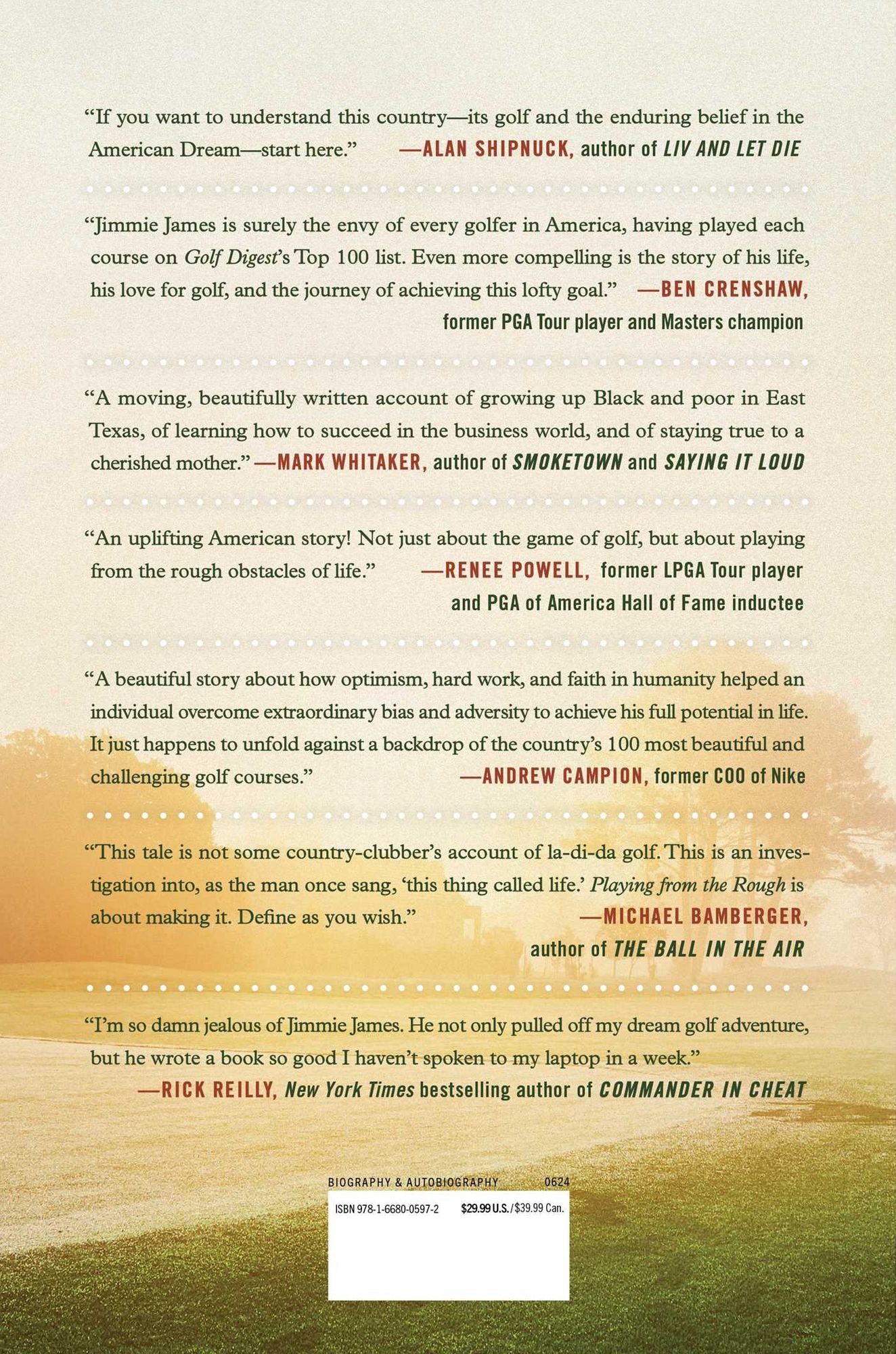 Playing from the Rough: A Personal Journey through America's 100 Greatest Golf Courses