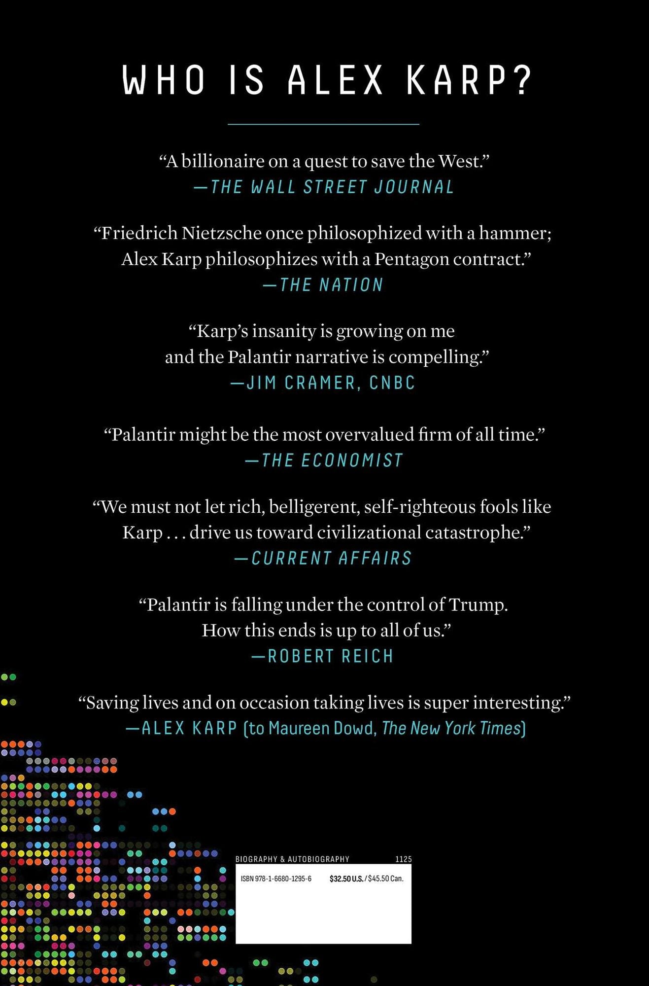 The Philosopher in the Valley: Alex Karp, Palantir, and the Rise of the Surveillance State