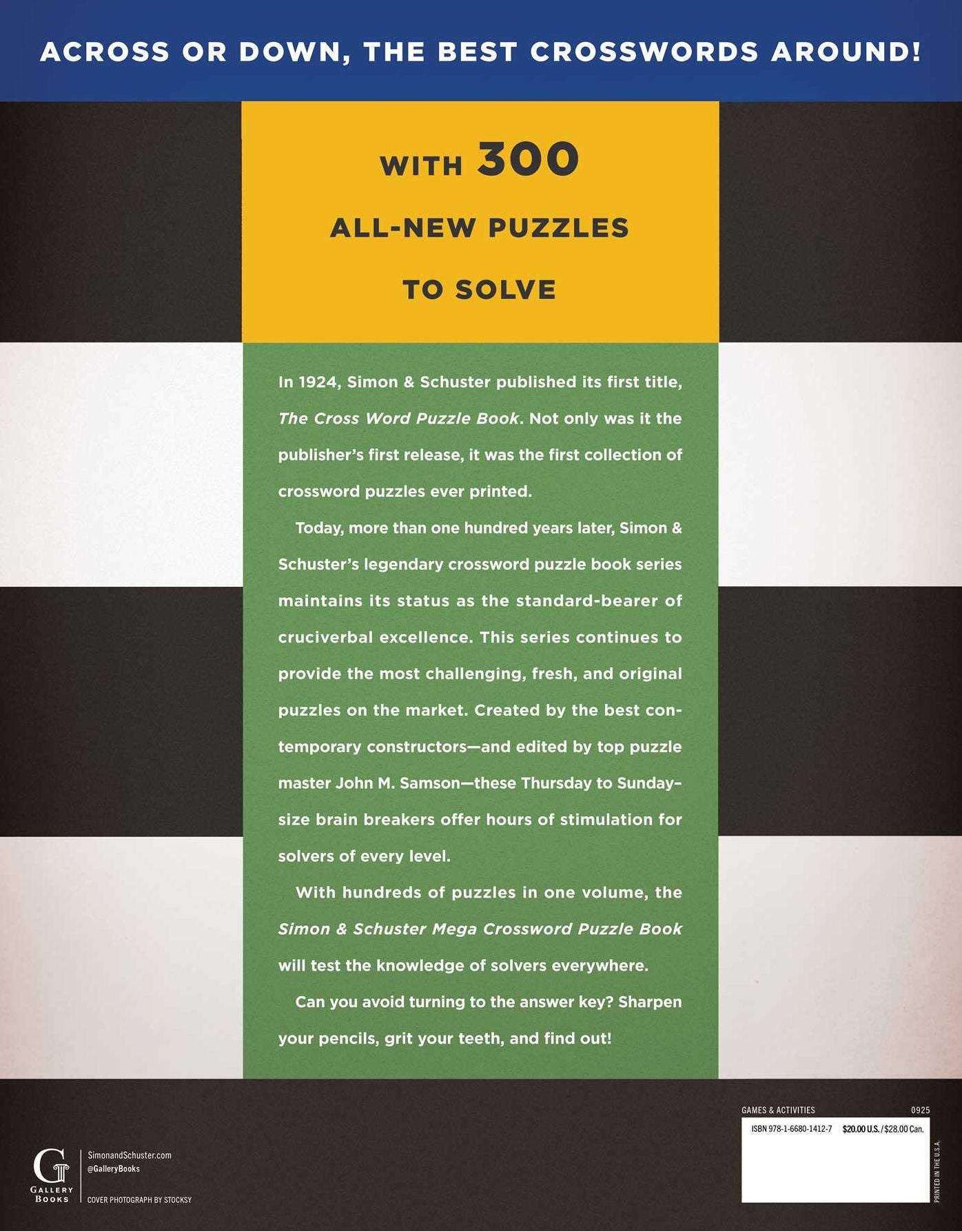 Simon & Schuster Mega Crossword Puzzle Book #25