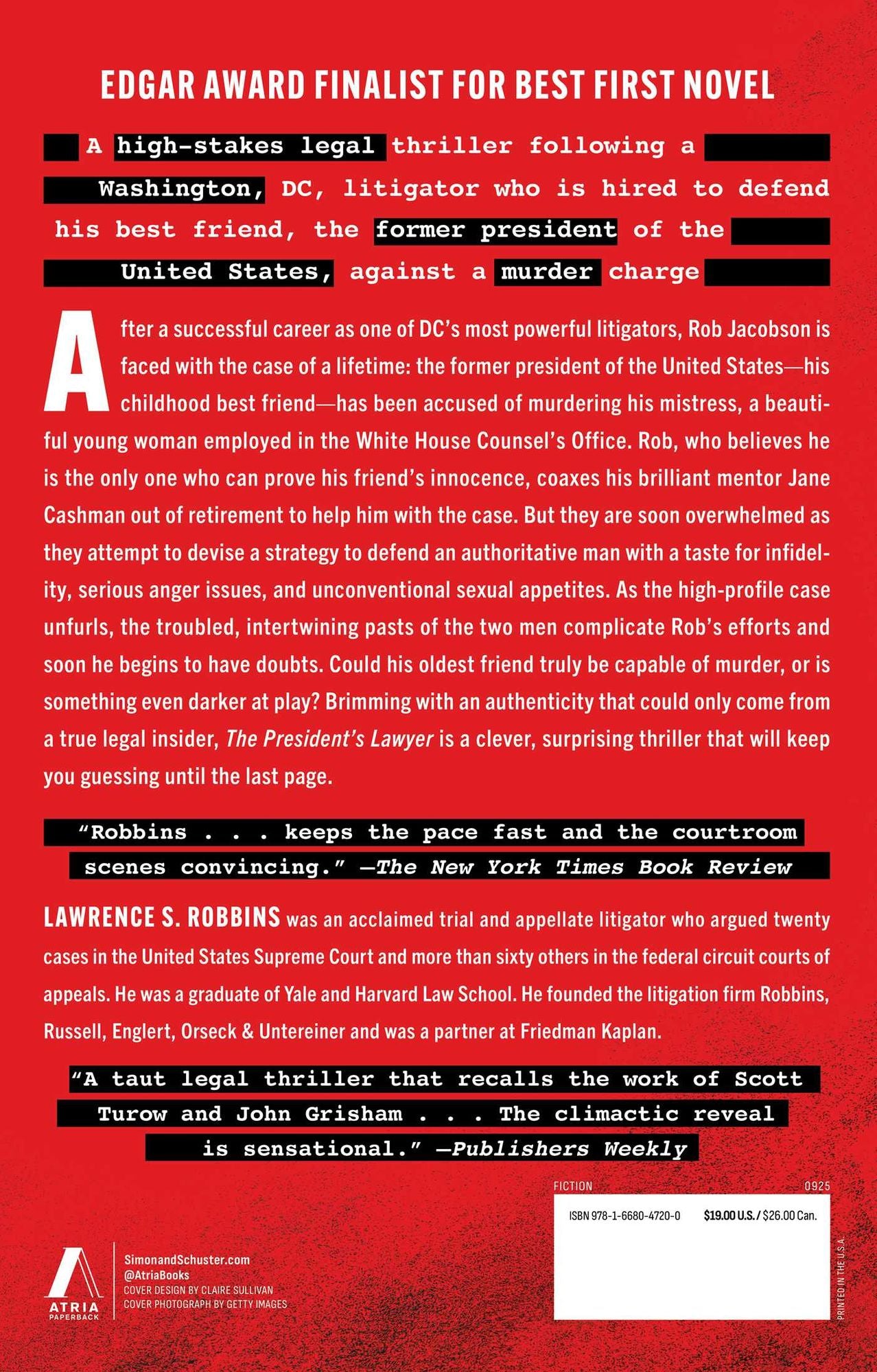 The President's Lawyer: A Novel