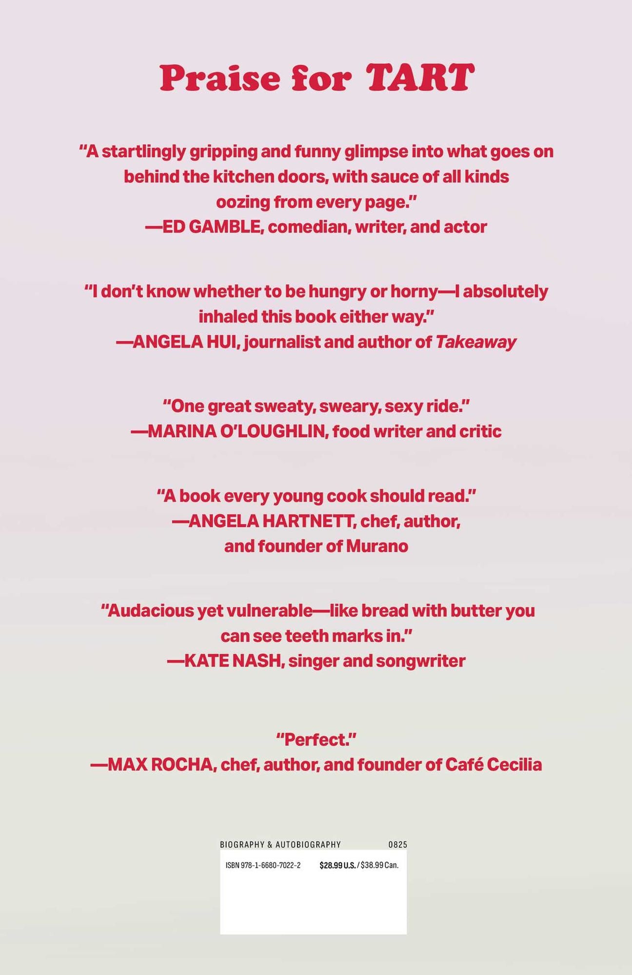 Tart: Misadventures of an Anonymous Chef