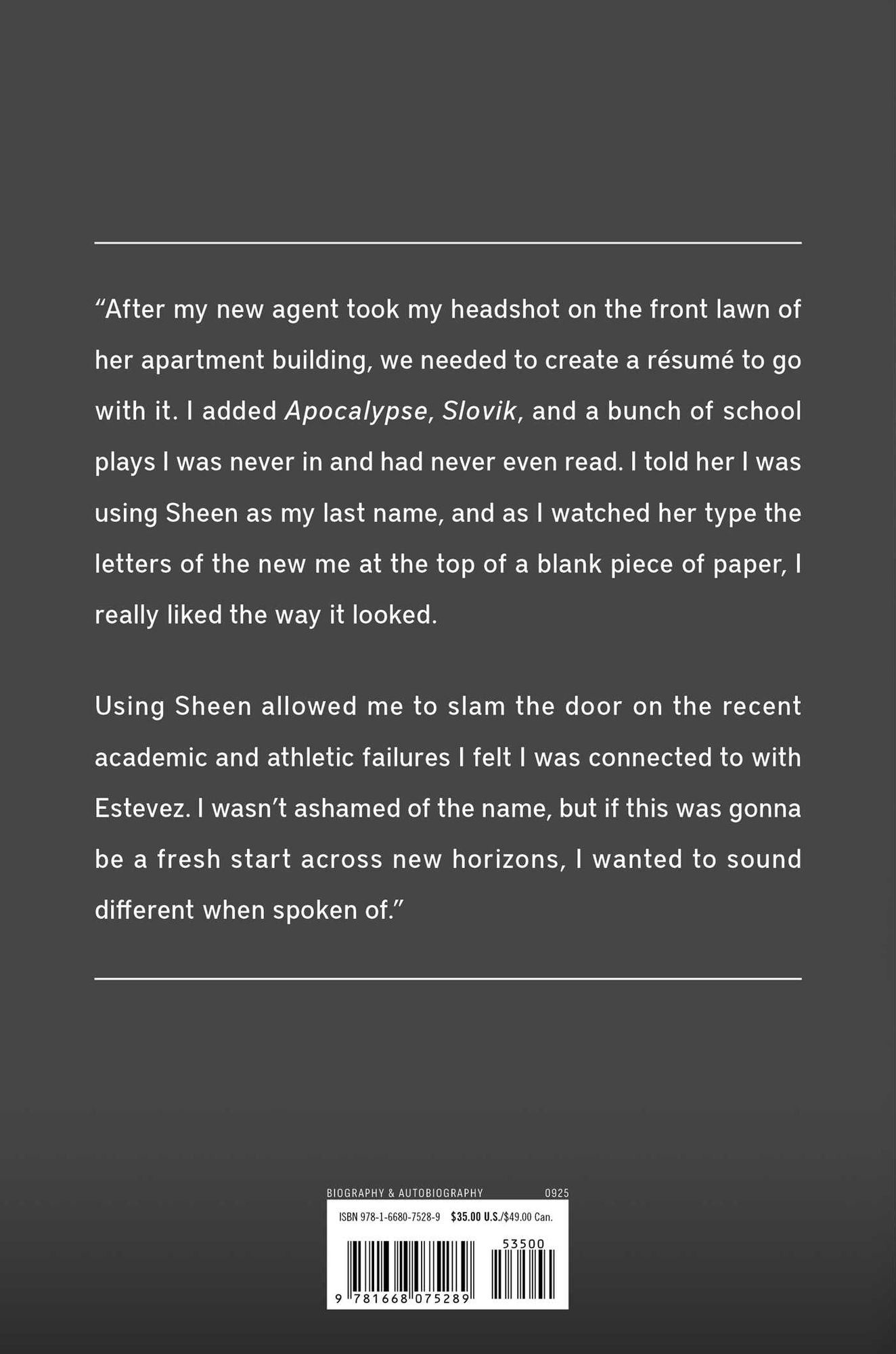 The Book of Sheen: A Memoir