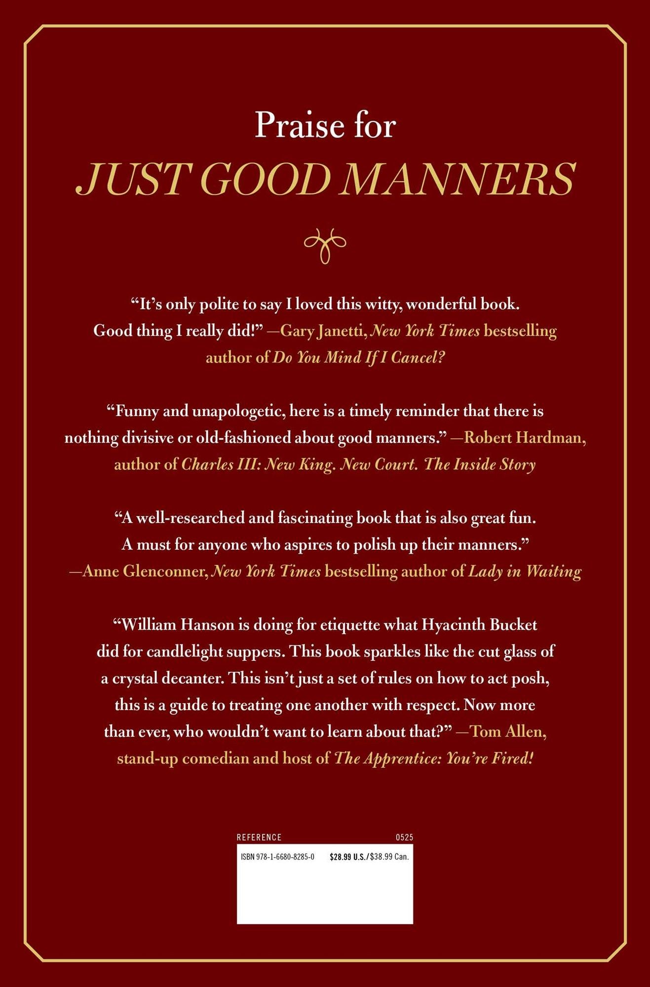 Just Good Manners: A Quintessential Guide to Courtesy, Charm, Grace, and Decorum
