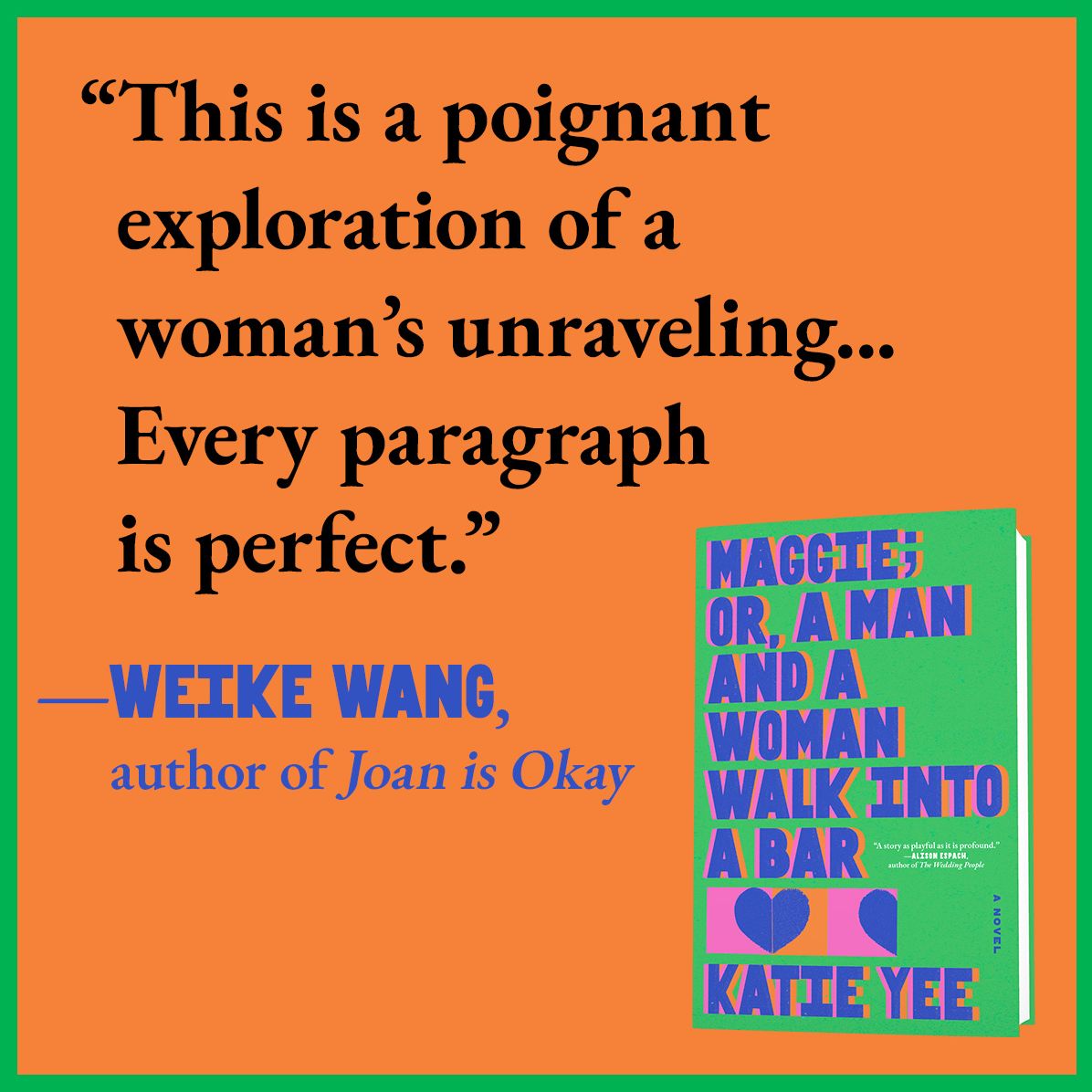Maggie; or, A Man and a Woman Walk into a Bar (B&N Discover Prize Winner)