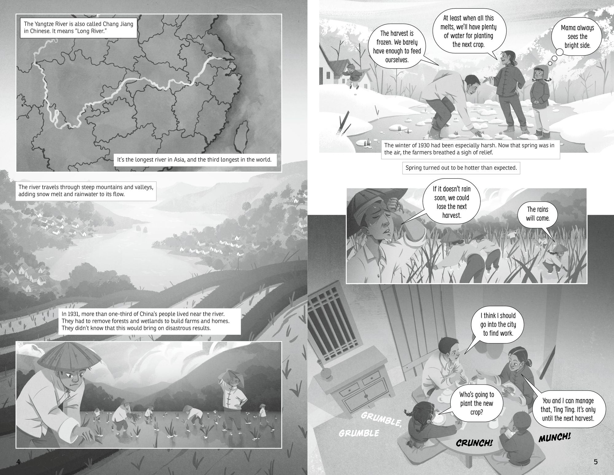 Ting and the Deadly Waters: A 1931 Yangtze River Flood Graphic Novel
