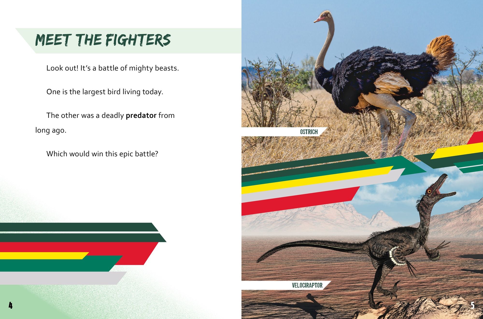 Ostrich vs. Velociraptor