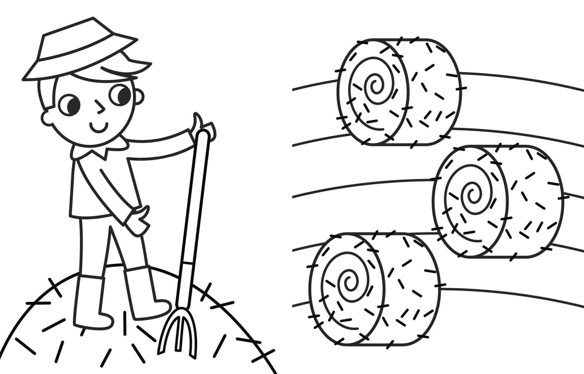 My Busy Farm Coloring Book
