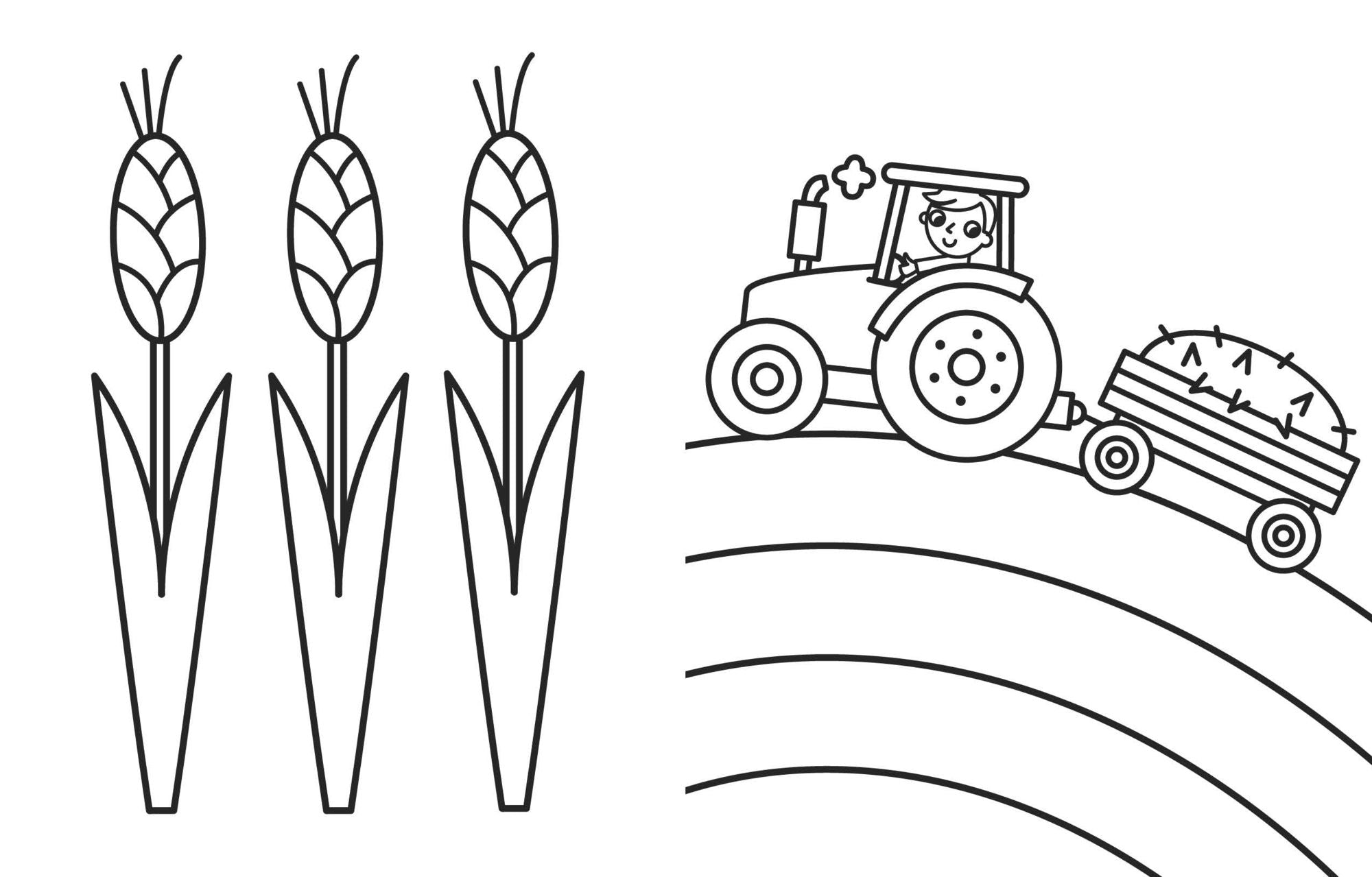 My Busy Farm Coloring Book