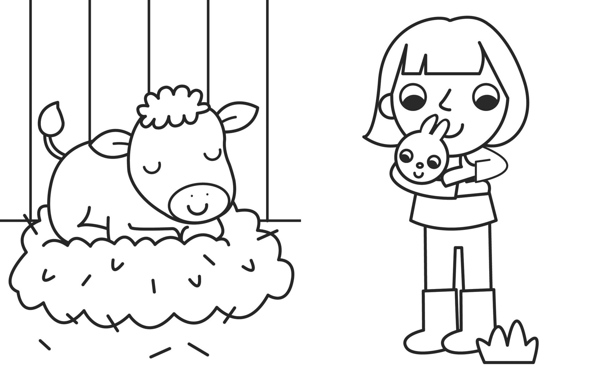 My Busy Farm Coloring Book