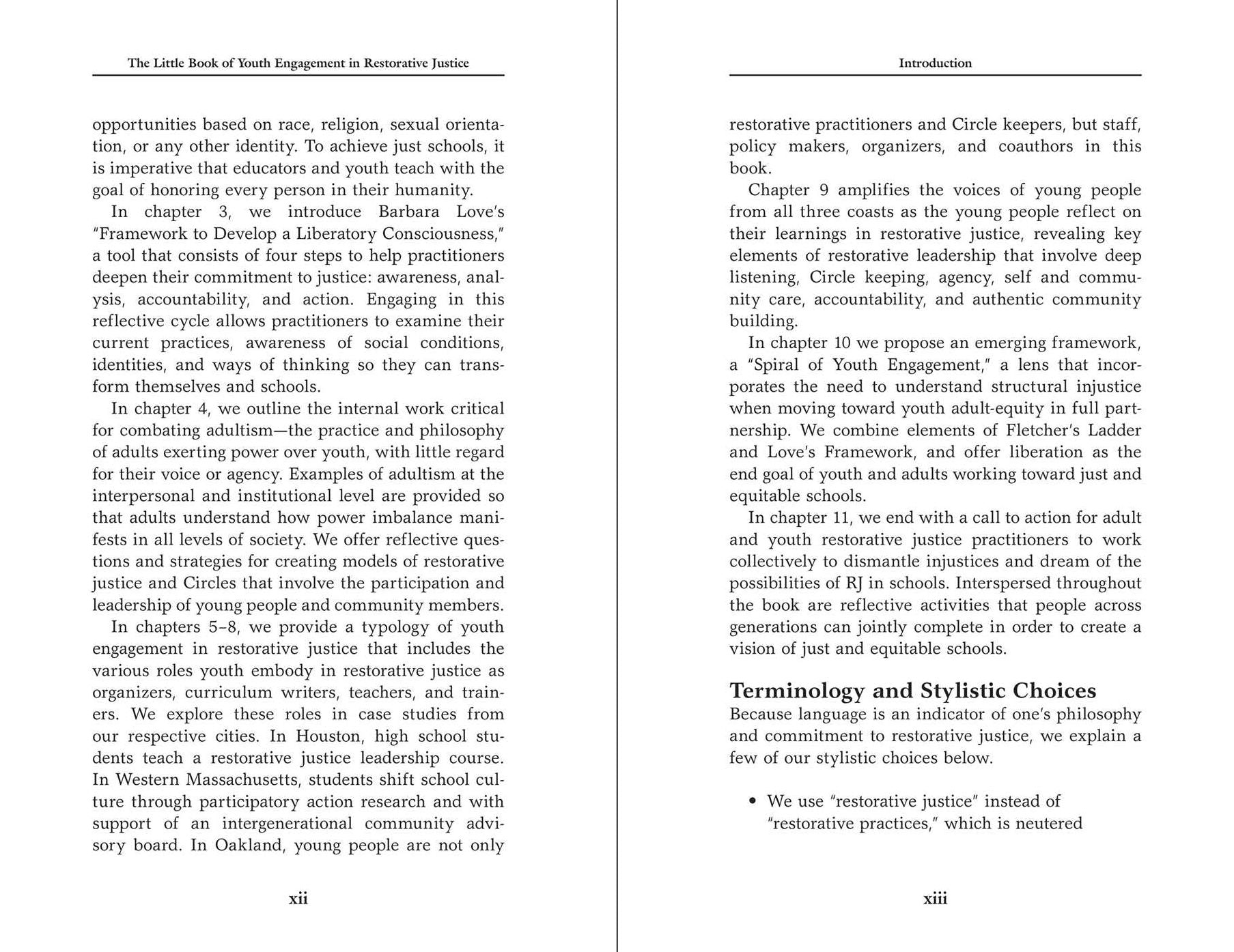 The Little Book of Youth Engagement in Restorative Justice: Intergenerational Partnerships for Just and Equitable Schools
