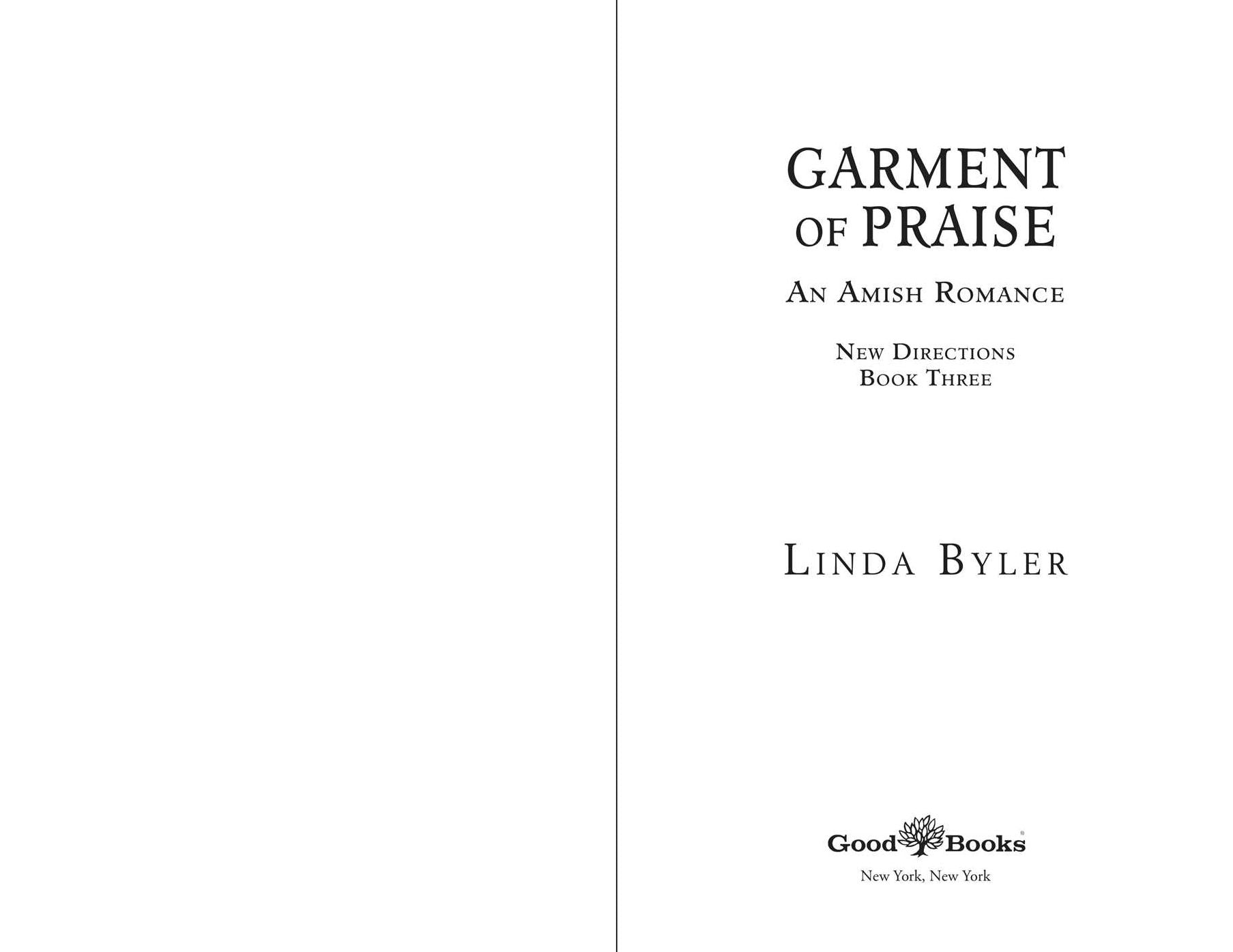 Garment of Praise: An Amish Romance