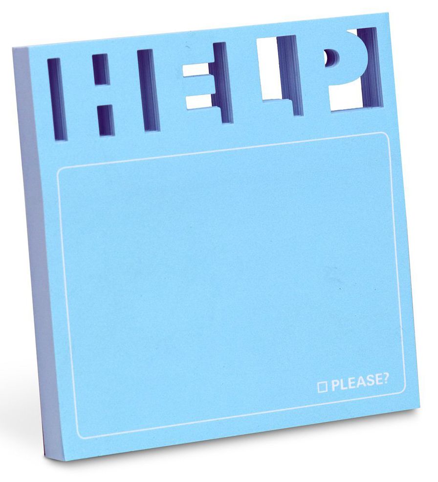 Knock Knock Help Diecut Sticky Note