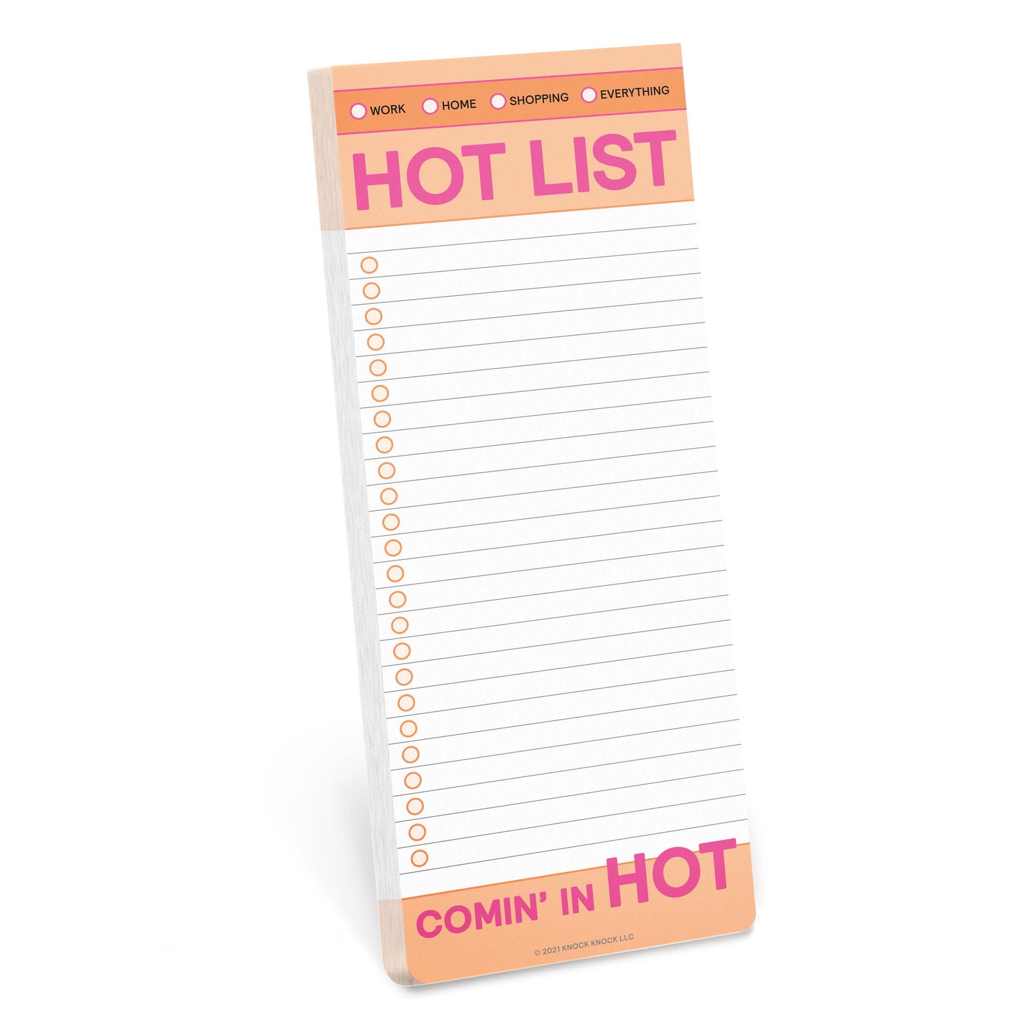 Hot List Make-a-List Pad