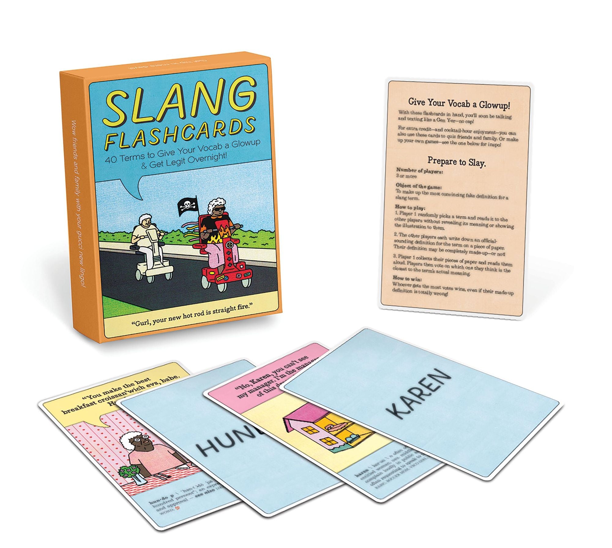 Slang Flashcards Deck, 40 Terms to Give Your Vocab a Glowup (2021 Edition)