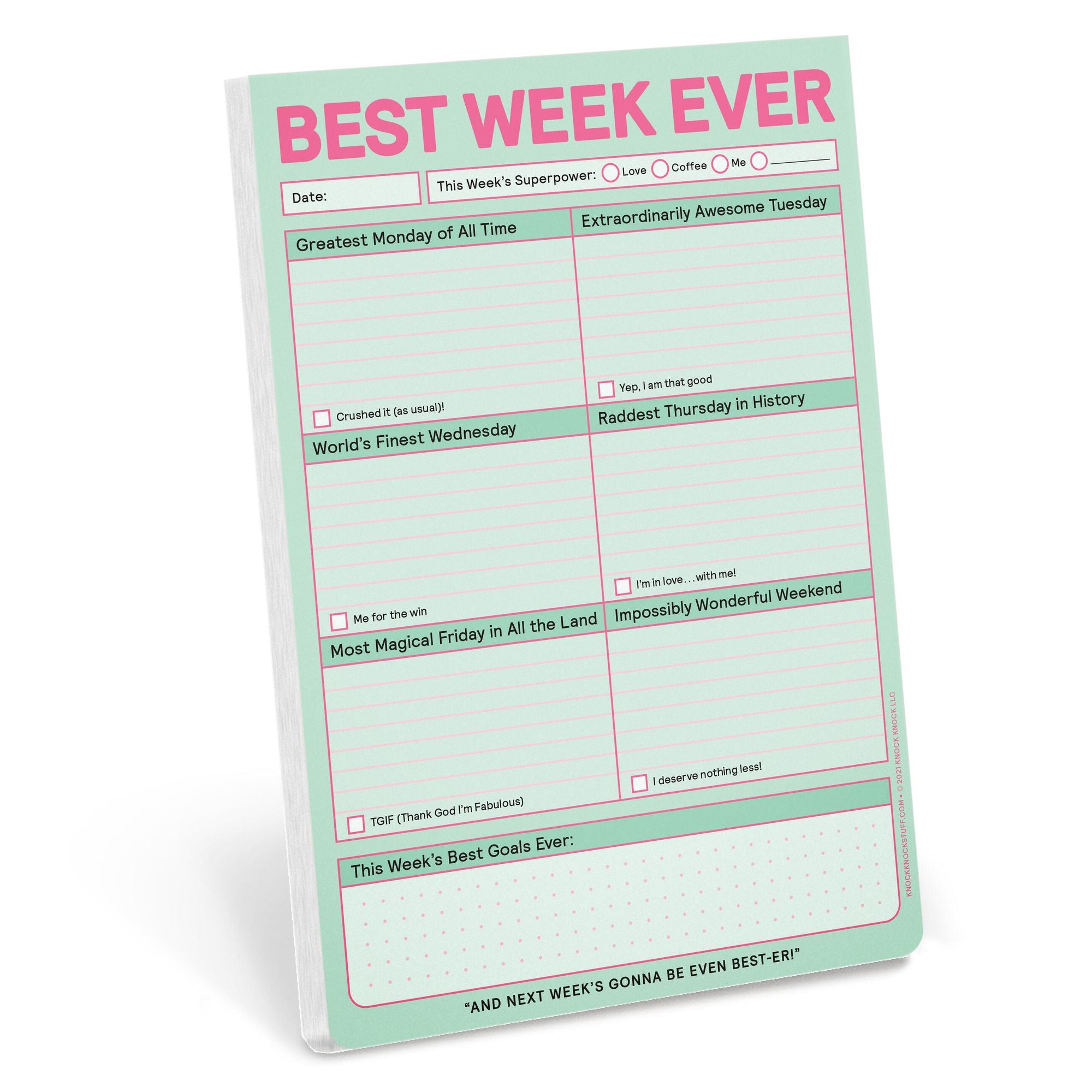 Best Week Ever Pad (Pastel Version)