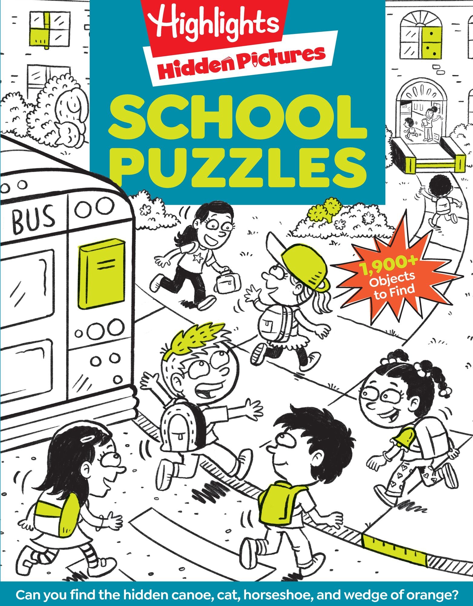 School Puzzles: Activity Book for Kids 6 and Up with Over 100 Puzzles Featuring Classrooms, Field Trips and More, Search and Find Over 1,900 Hidden Objects