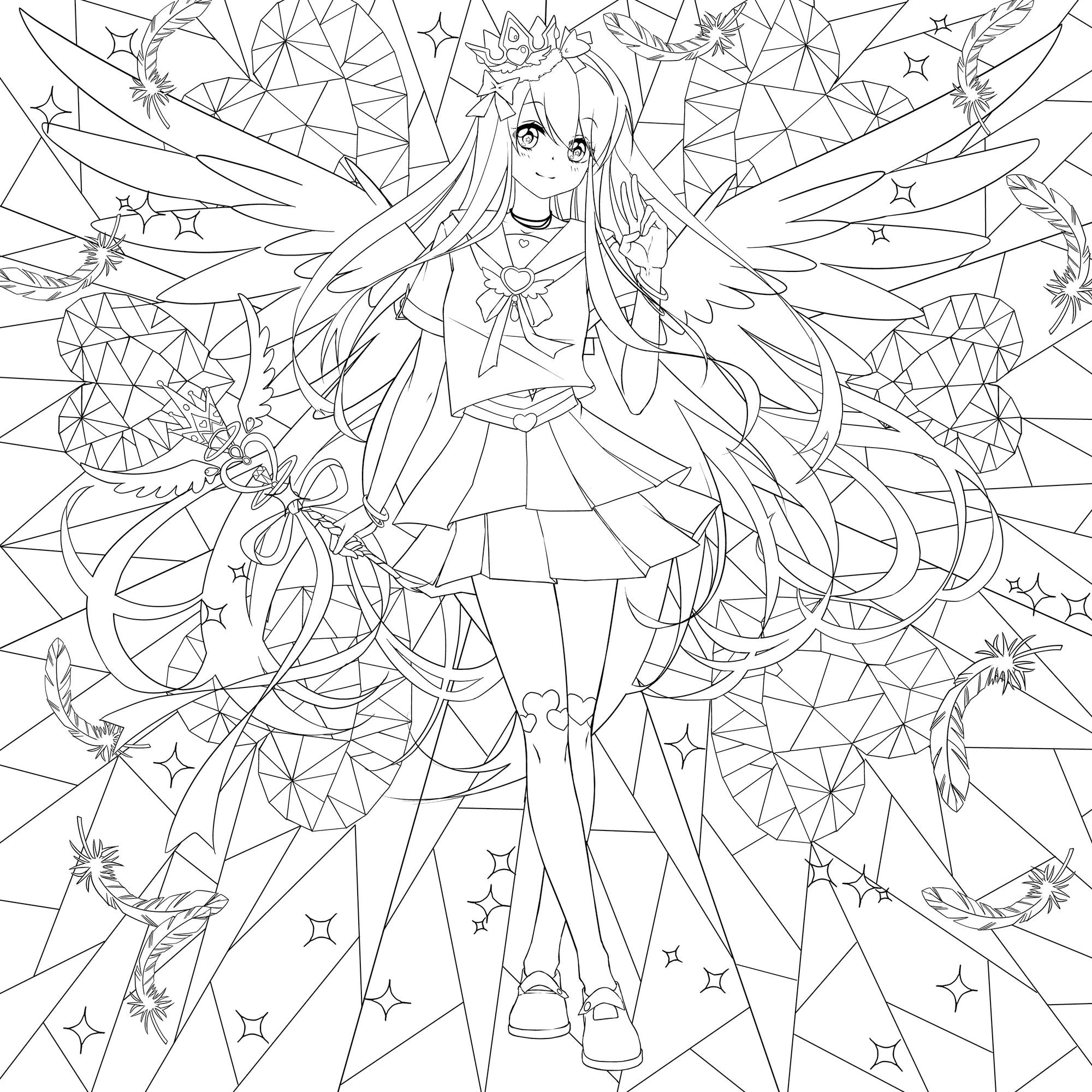 Manga Mania Coloring Book: Over 100 Cute Characters to Color - Manga and Anime Coloring Book for Adults and Kids