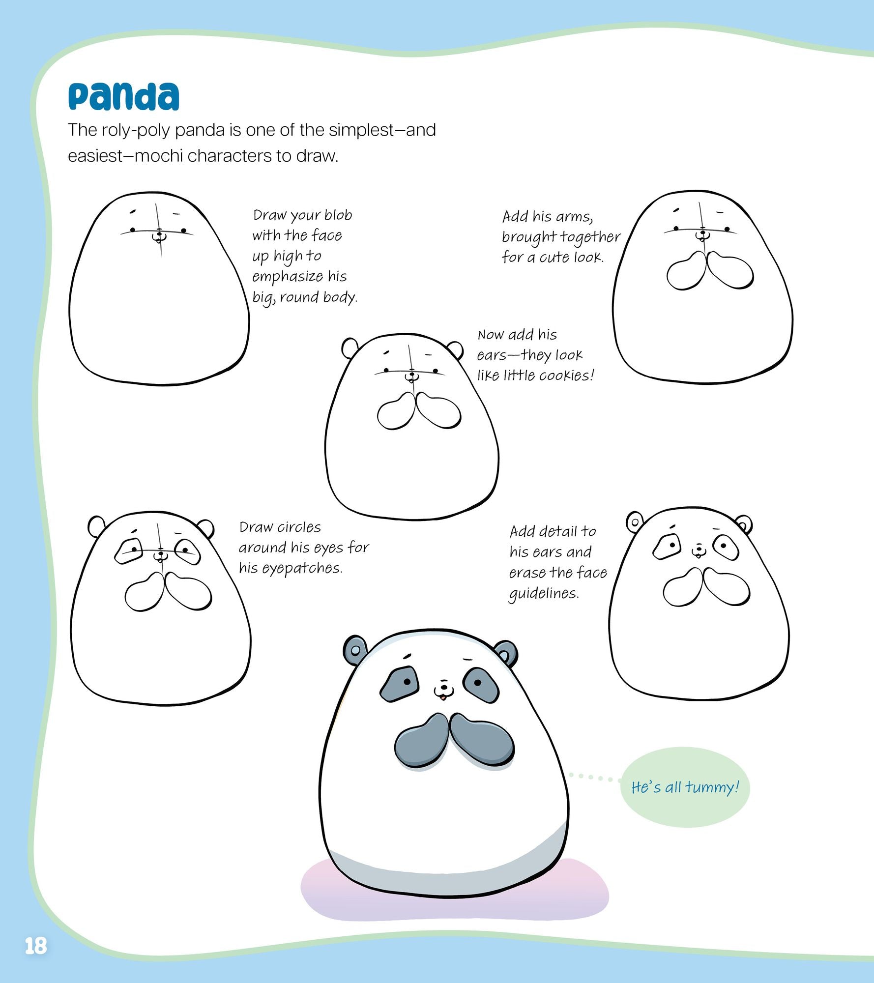 How to Draw Cute Mochi Animals: 100 Adorable Kawaii Cuties Step by Step