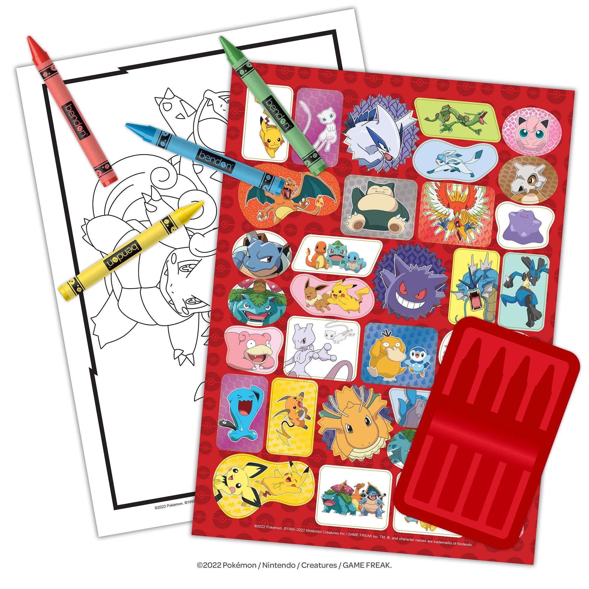 Pokemon Color Book with Crayons