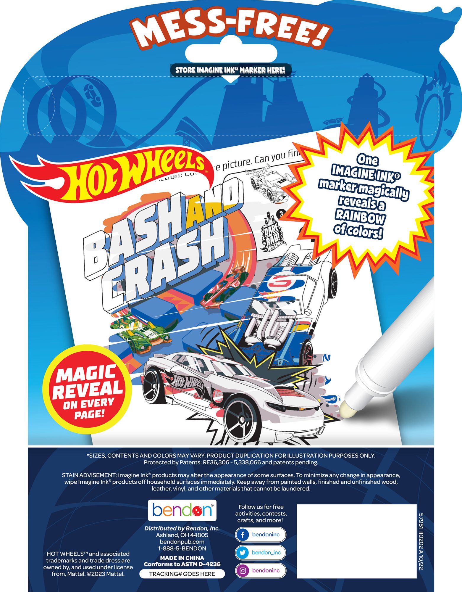 Hot Wheels Magic Ink Book