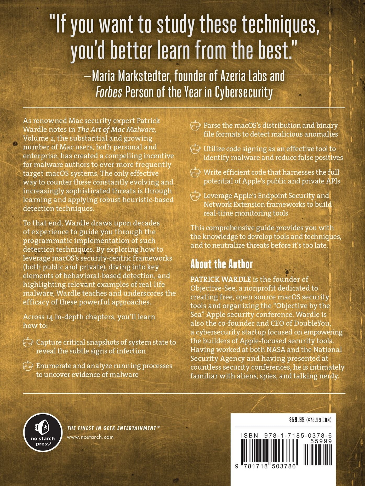 The Art of Mac Malware, Volume 2: Detecting Malicious Software