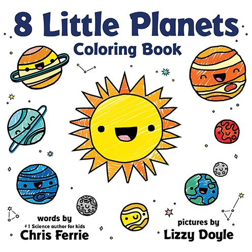 8 Little Planets Coloring Book