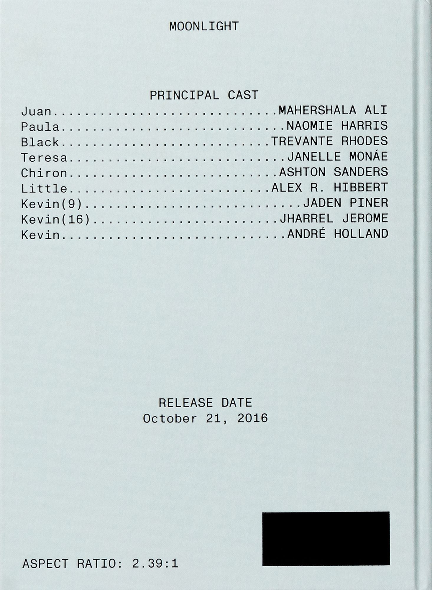Moonlight Screenplay