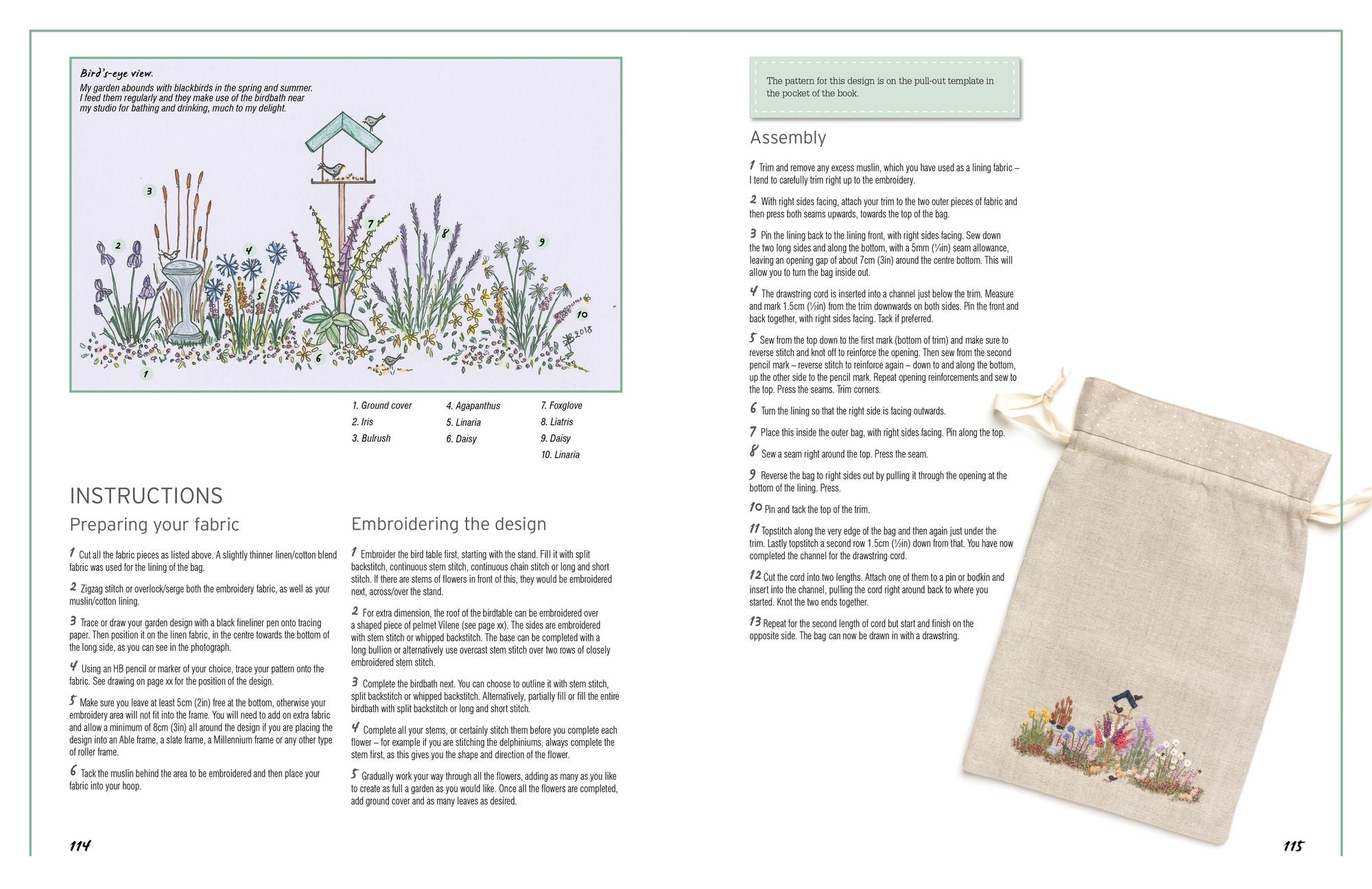 Embroidered Country Gardens: Create beautiful hand-stitched floral designs inspired by nature
