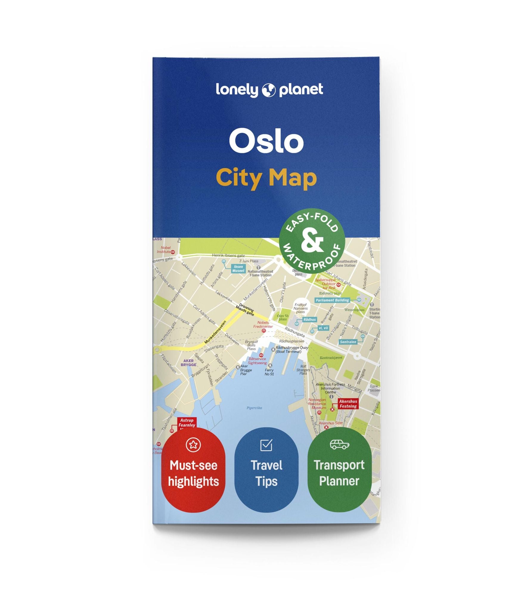 Lonely Planet Oslo City Map: Durable, Waterproof, Easy-Fold Planning Map with Attractions & Walking Tours