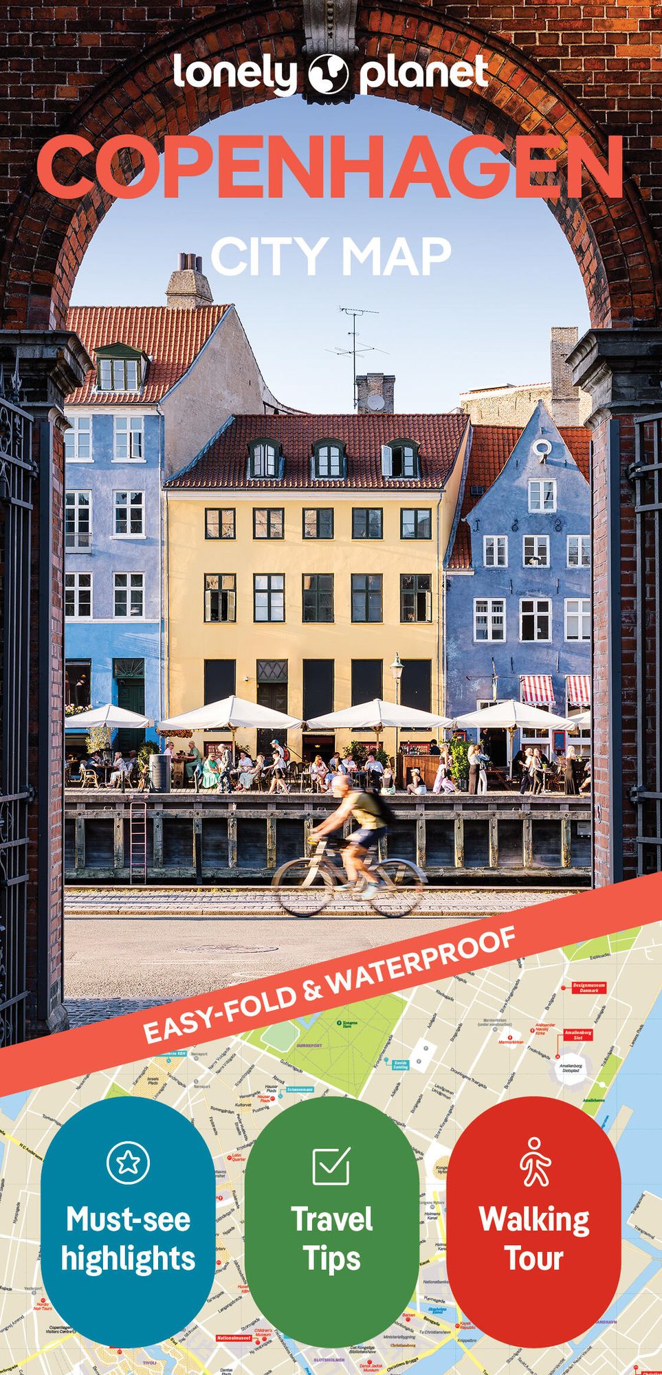 Lonely Planet Copenhagen City Map: Durable, Waterproof, Easy-Fold Planning Map with Attractions & Walking Tours