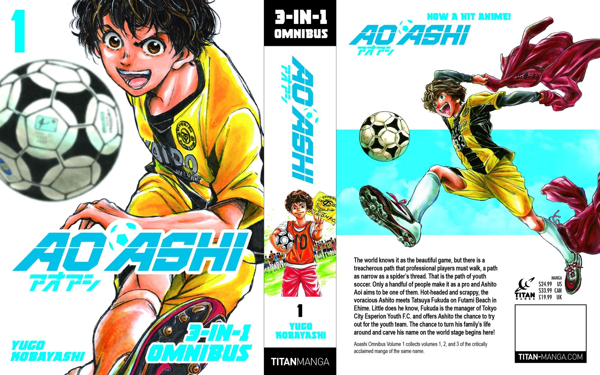 Aoashi (3-in-1 Edition) Volume 1 (Vol. 1,2,3)