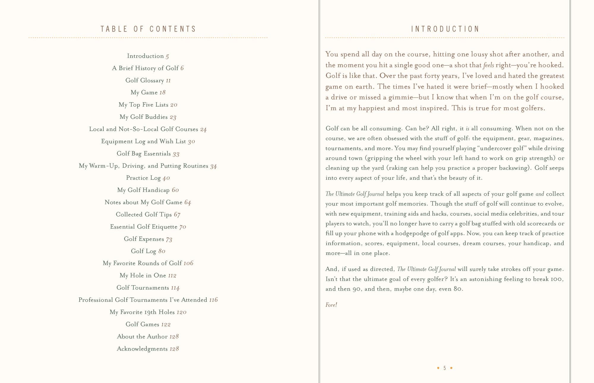 The Ultimate Golf Journal: Keeping My Game on Course