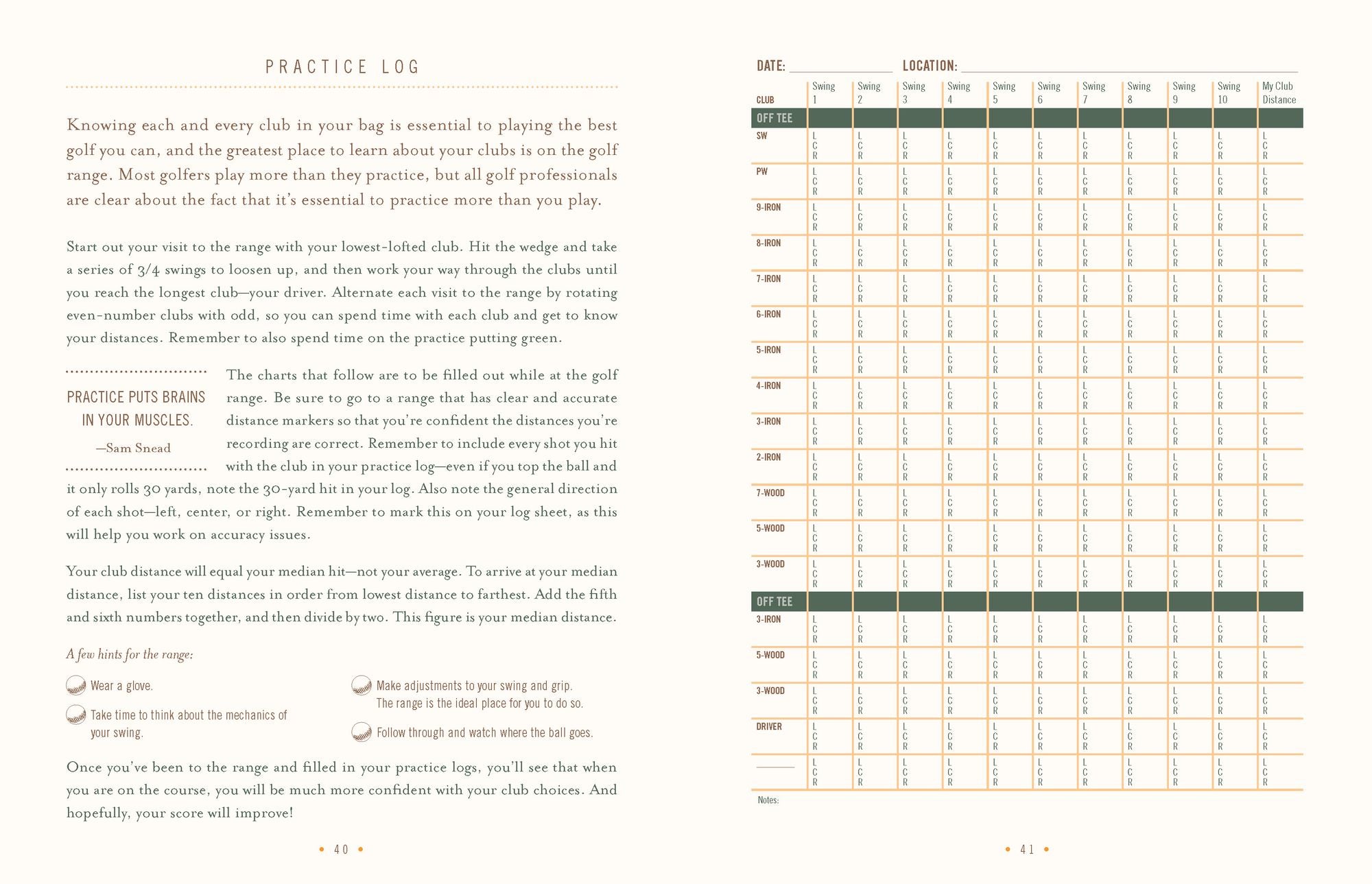 The Ultimate Golf Journal: Keeping My Game on Course
