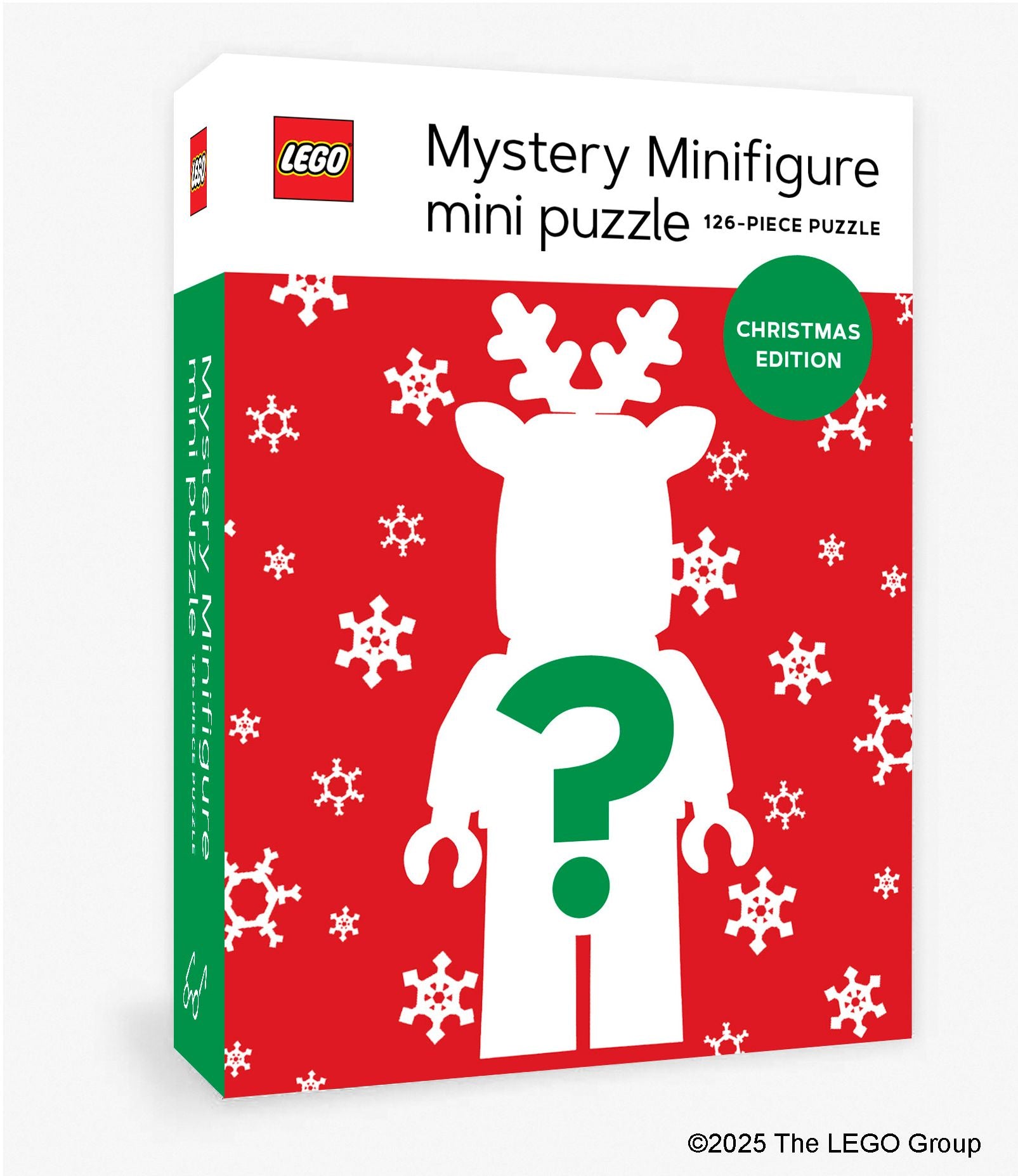 LEGO Mystery Minifigure Mini Puzzle (Christmas Edition Red): 126-Piece Puzzle