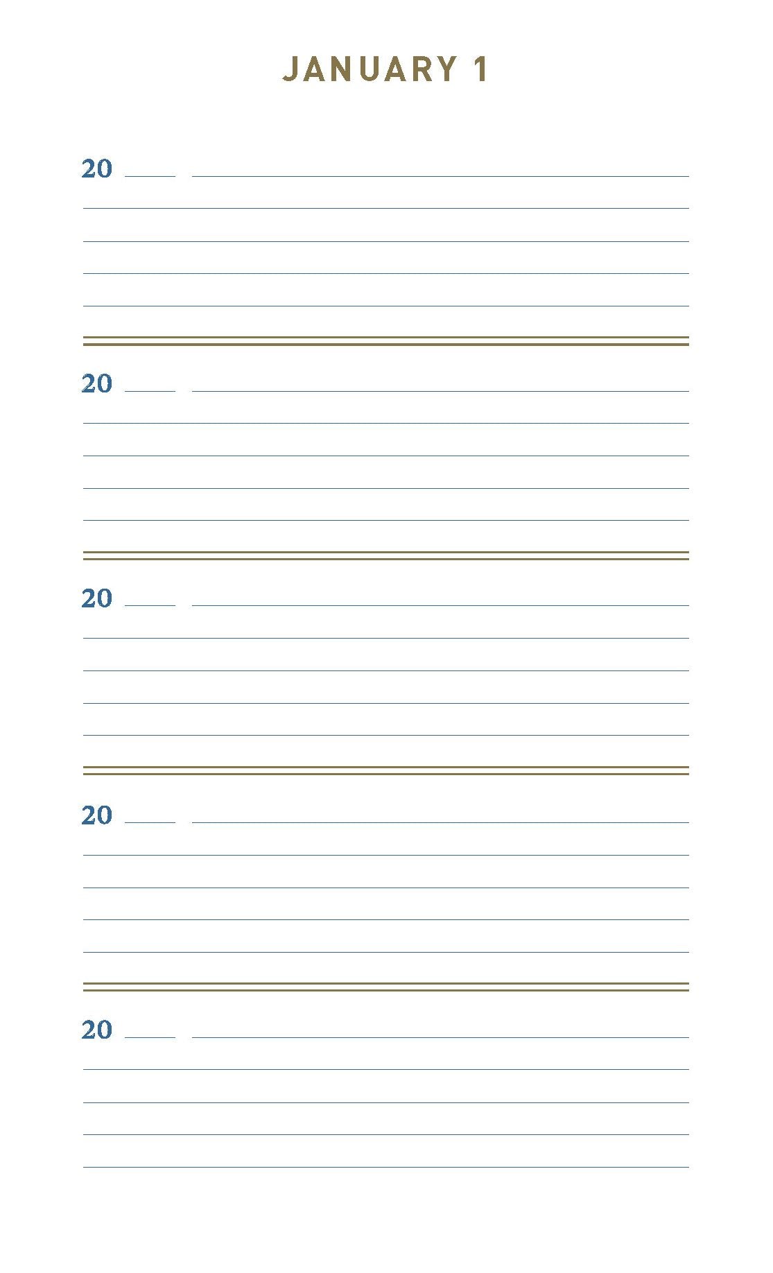 Denim One Line a Day: A Five-Year Memory Book
