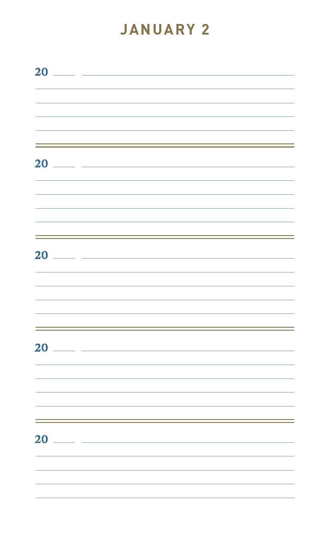Denim One Line a Day: A Five-Year Memory Book